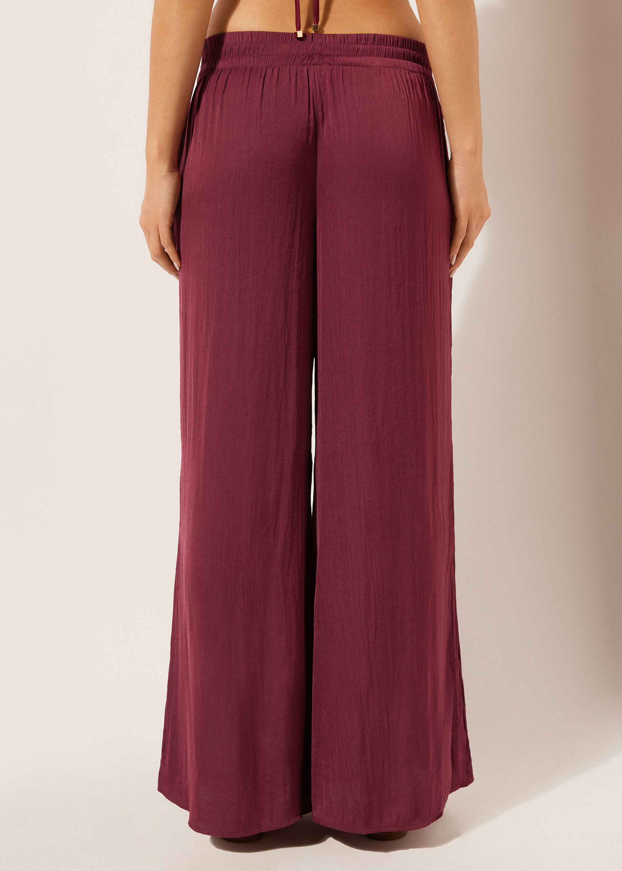 Shiny Palazzo Trousers