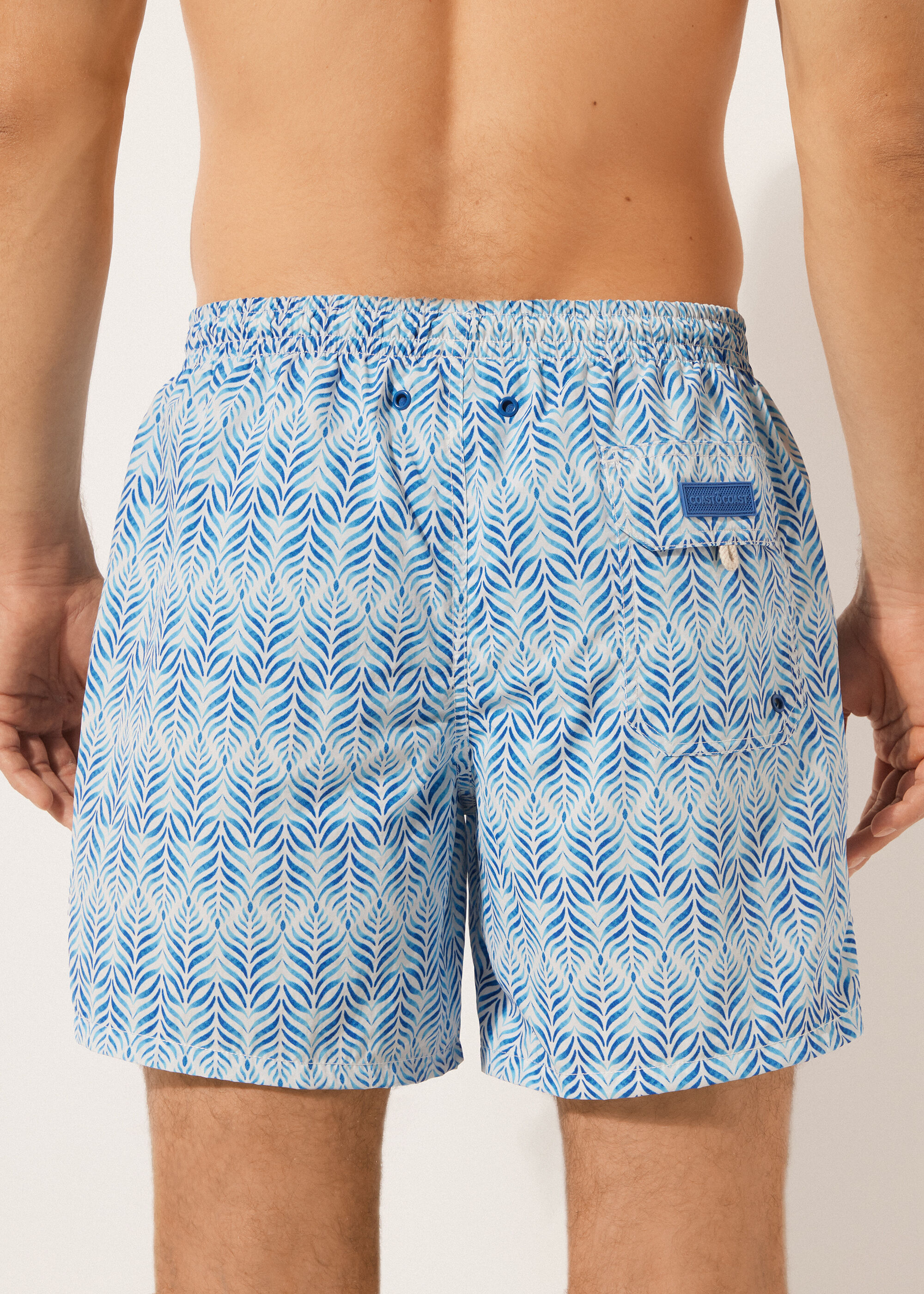 Men’s Patterned Boxer Swim Shorts Formentera