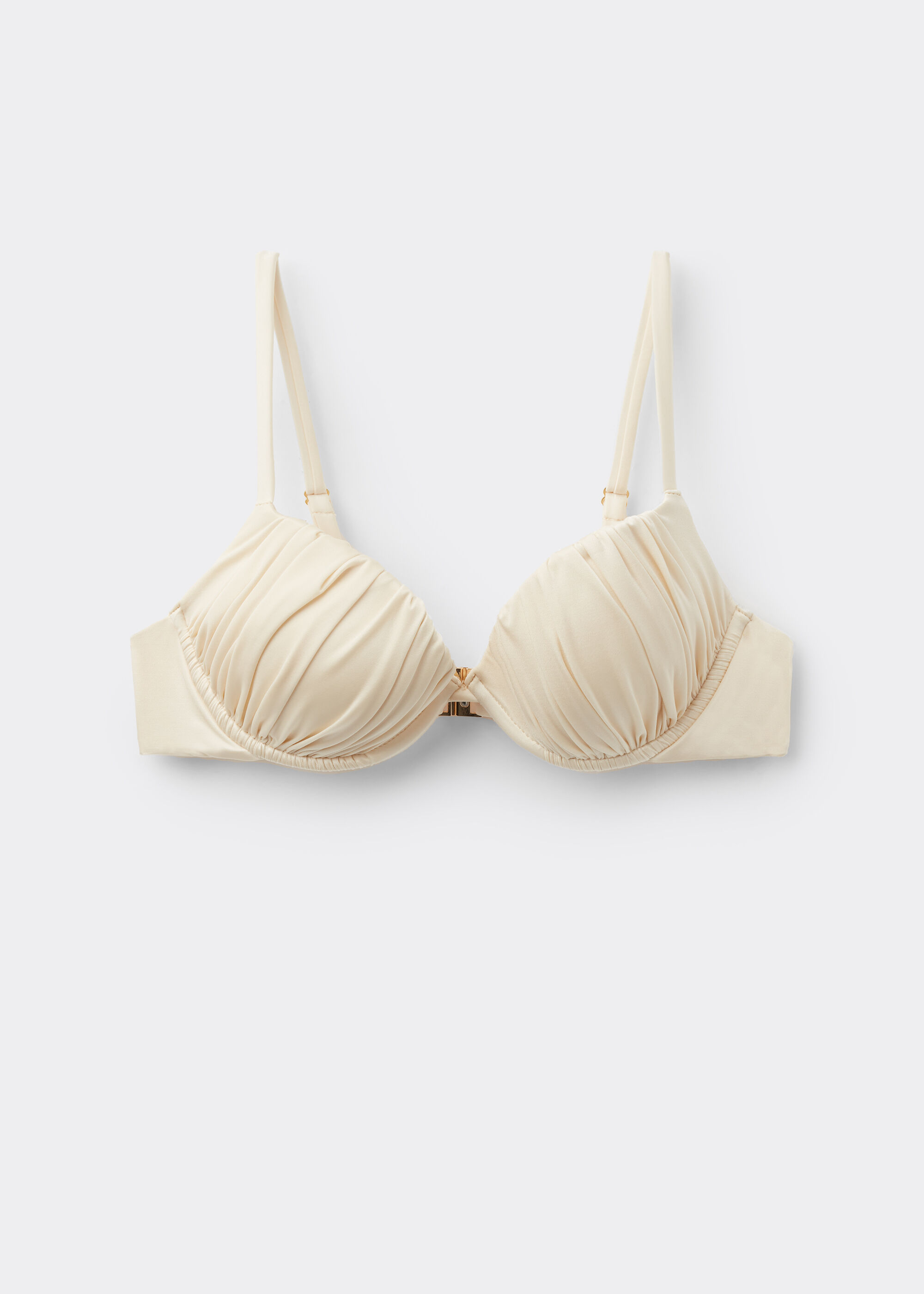 Parte de Cima de Biquíni Push-up Shiny Satin