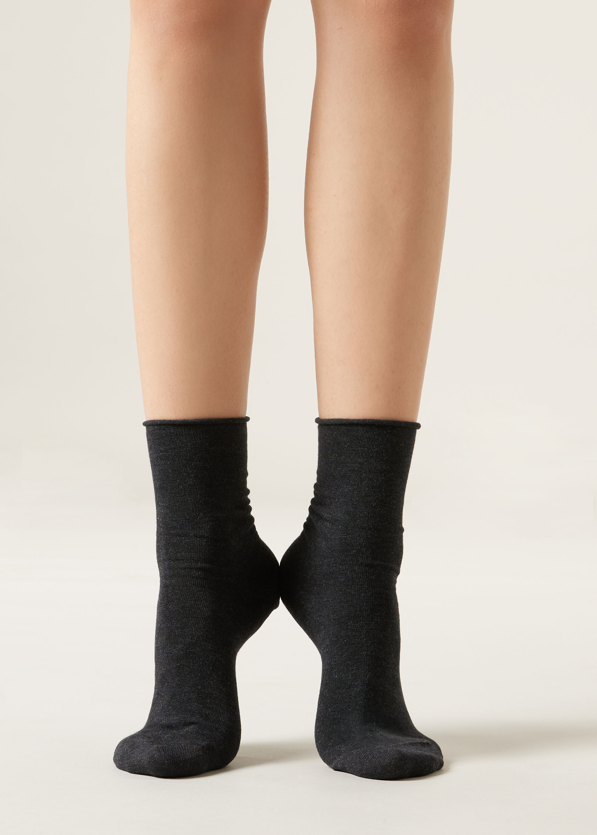 Non-Elastic Cotton Ankle Socks