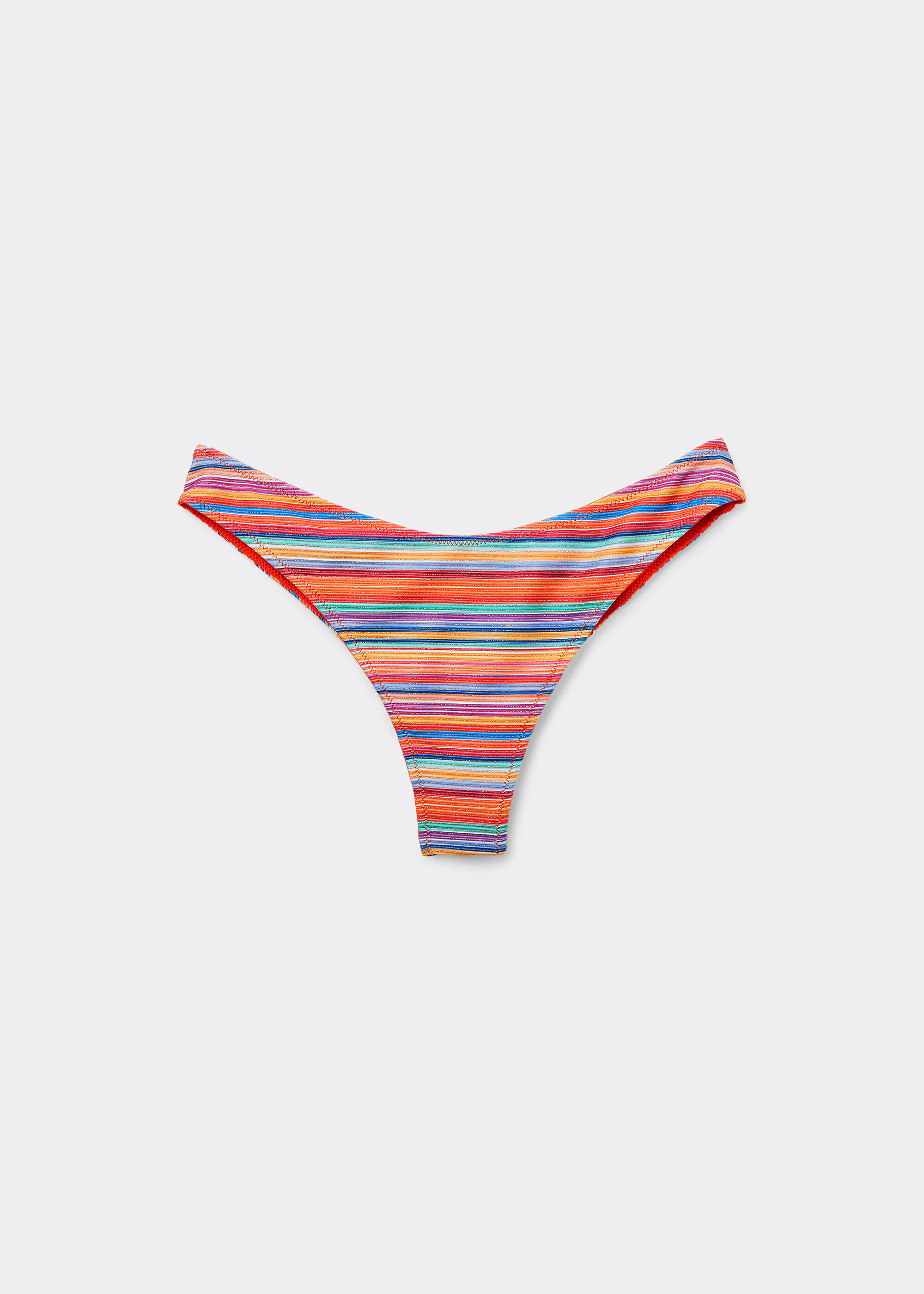 Brazilian-Bikinihose Colorful Stripes