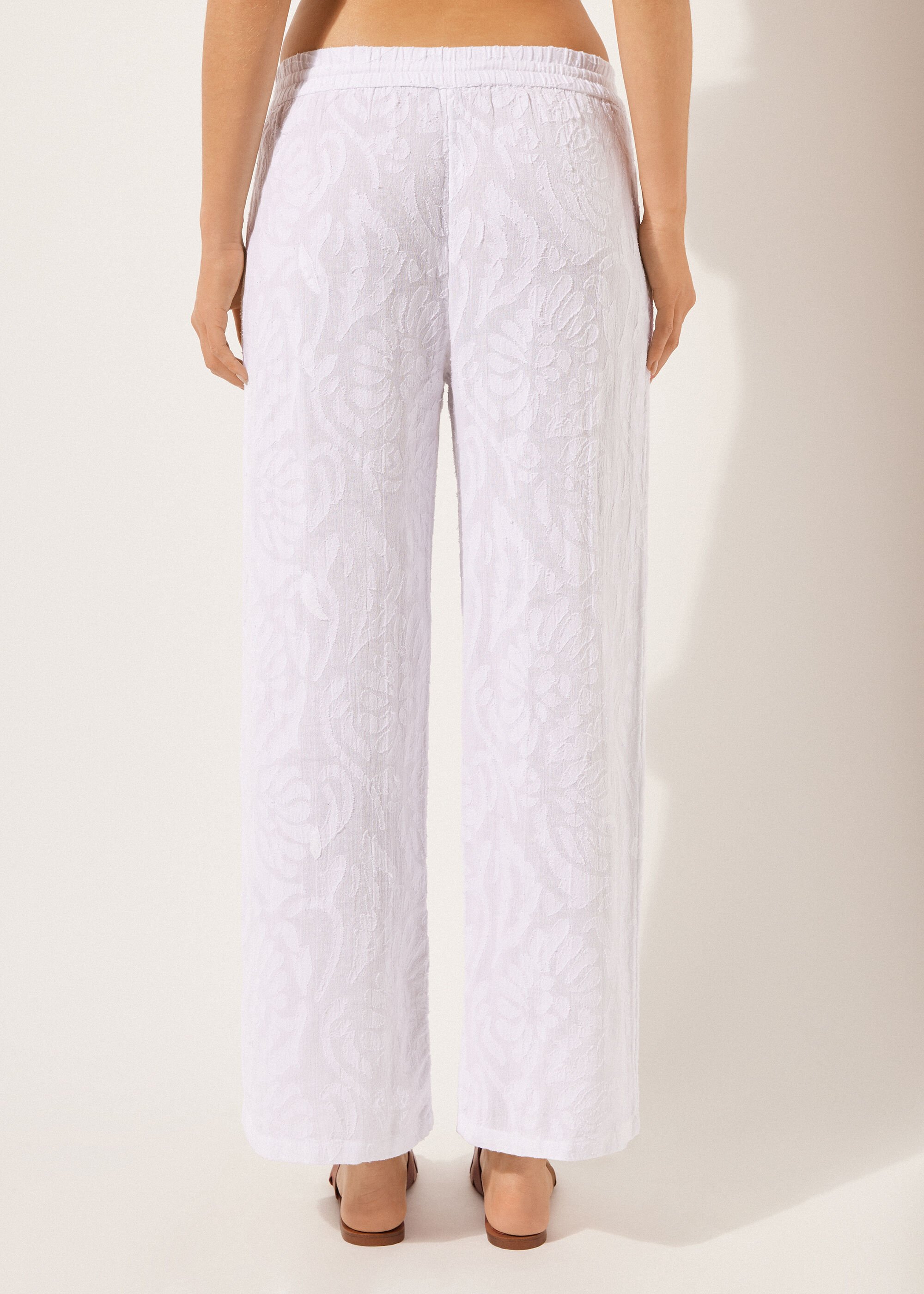 Jacquard Palazzo Trousers