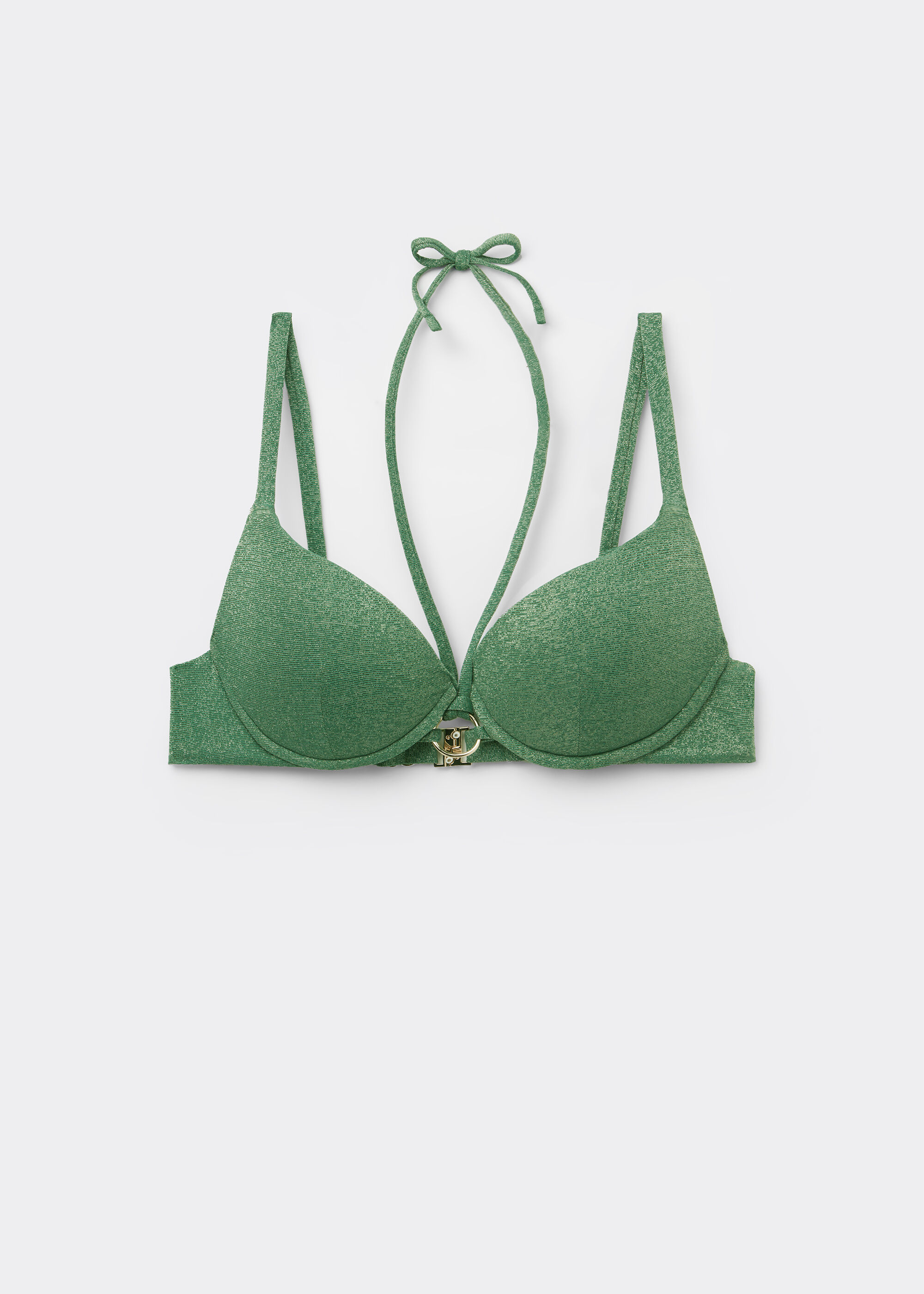 Graduated Padded Push-Up Bikini Top Golden Gleam