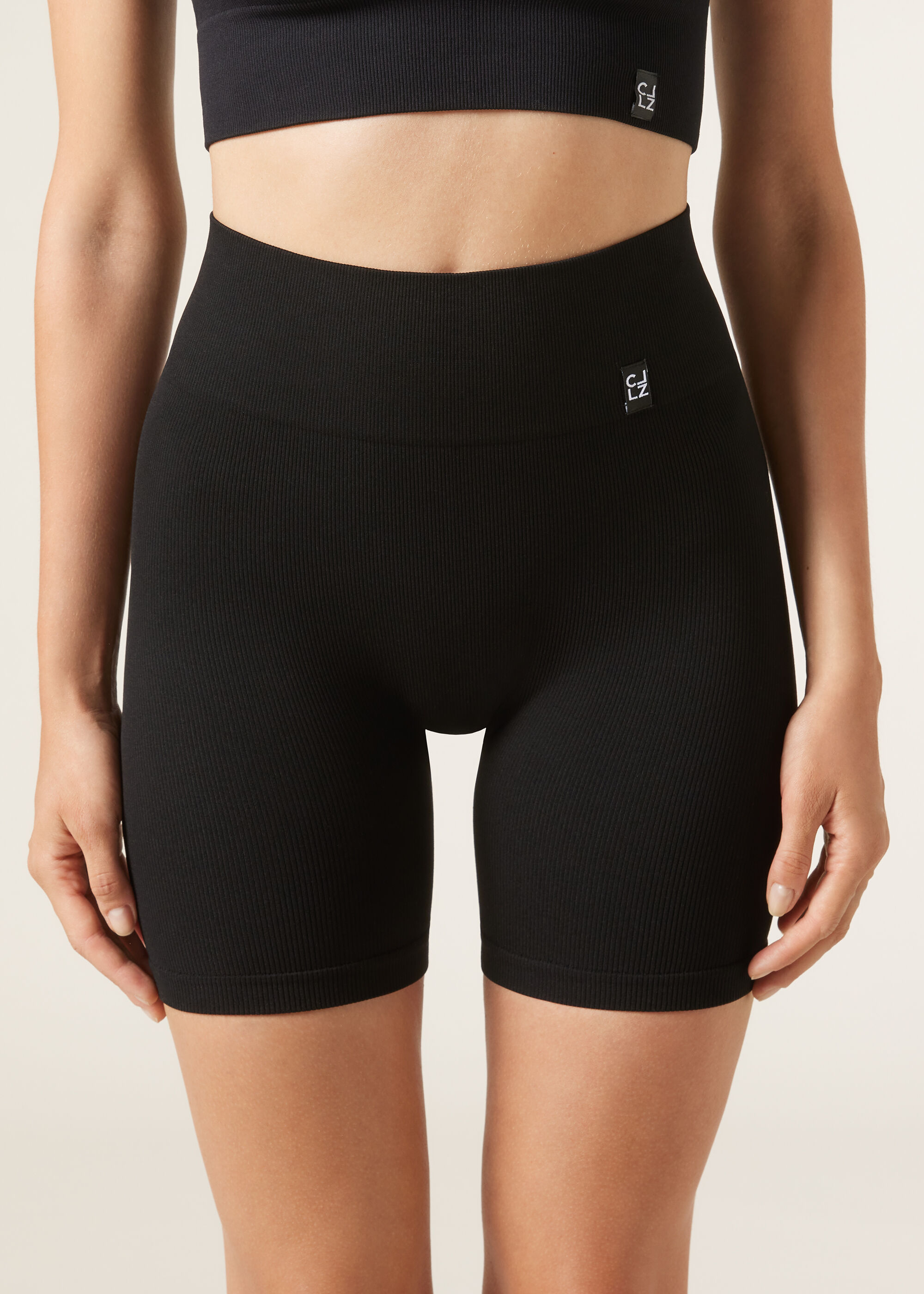 Nahtlose Radlerleggings