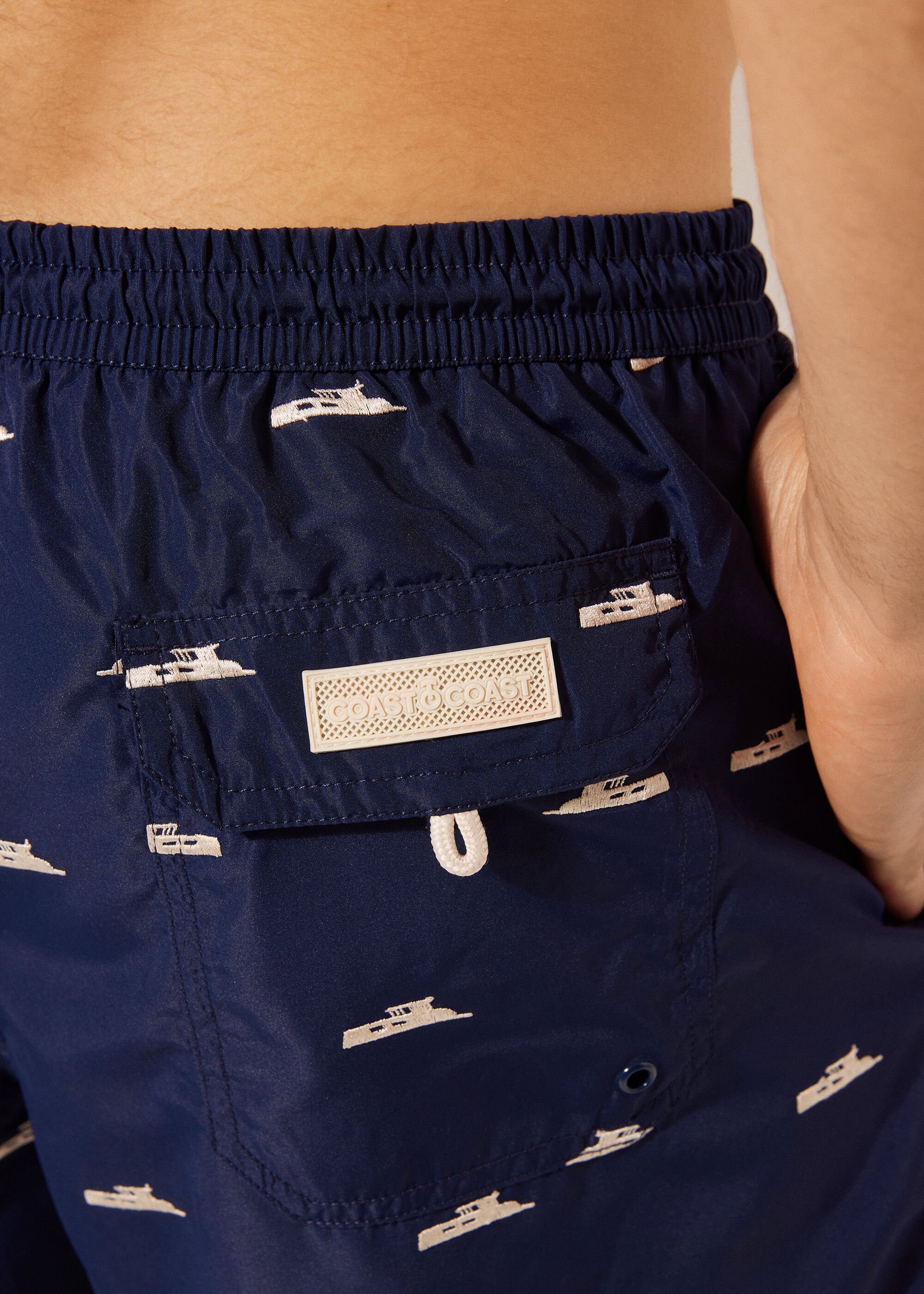 Men’s Patterned Boxer Swim Shorts Formentera