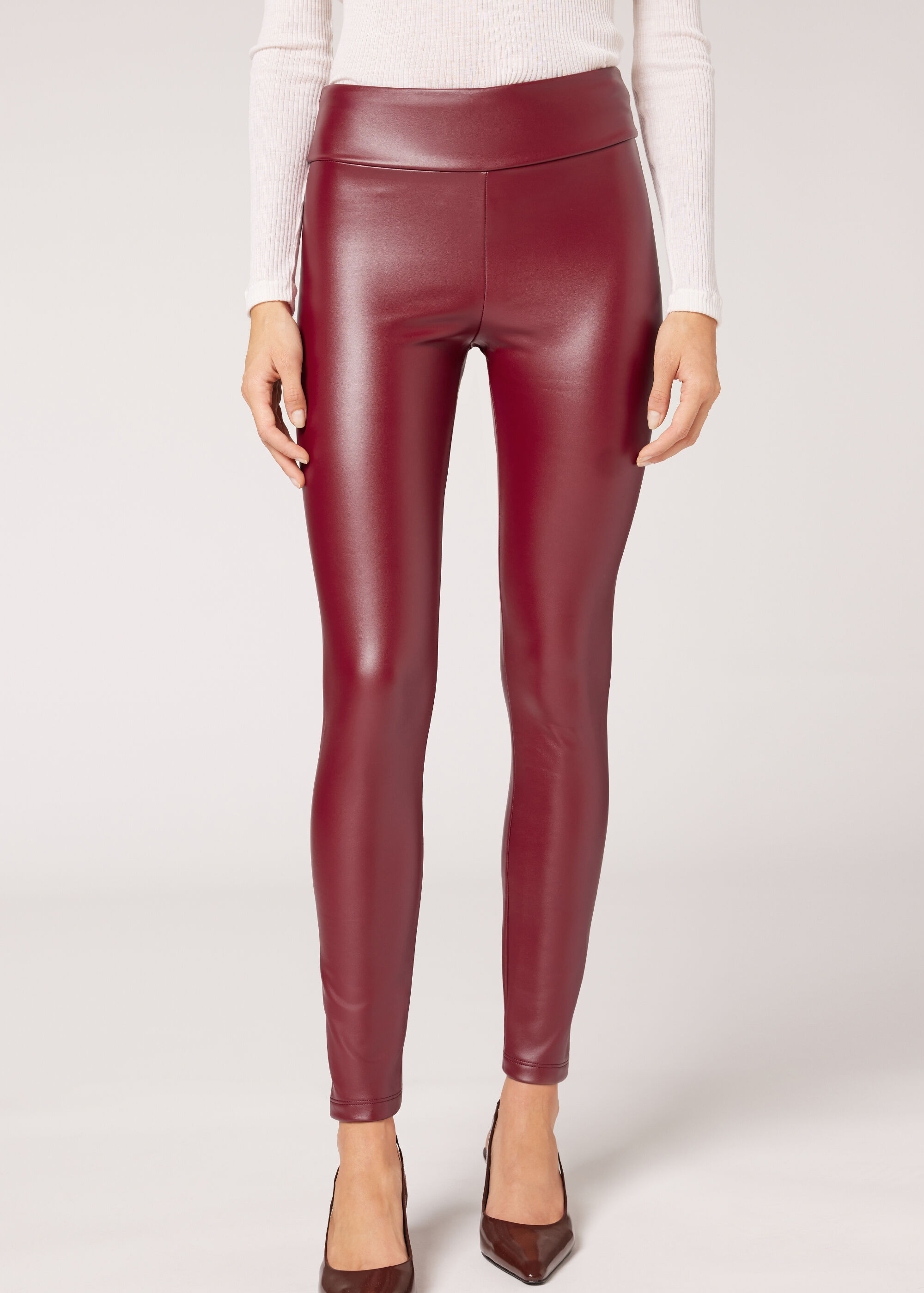 Legging Thermique Effet Cuir