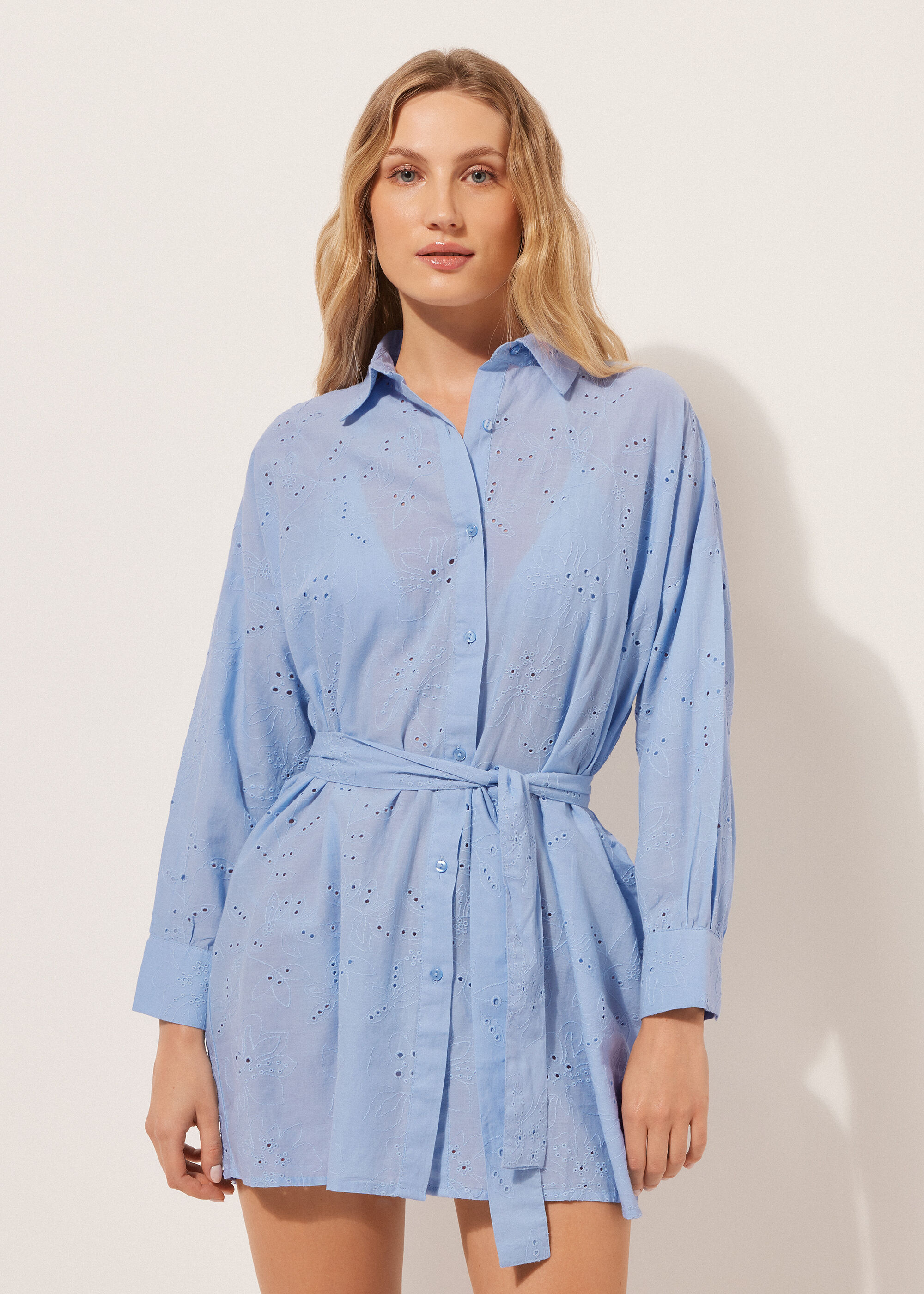 Camicia Lunga in Sangallo