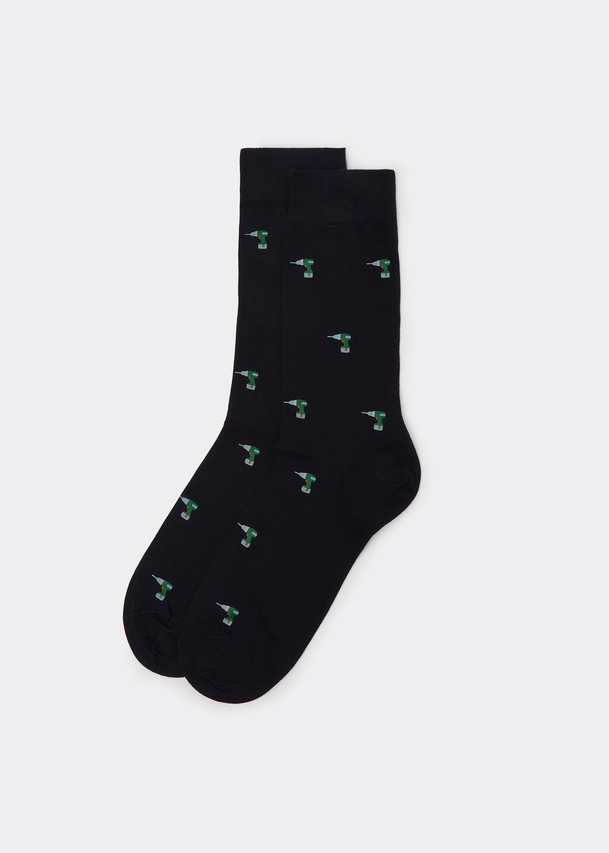 Chaussettes motif fantaisie intégral pour homme