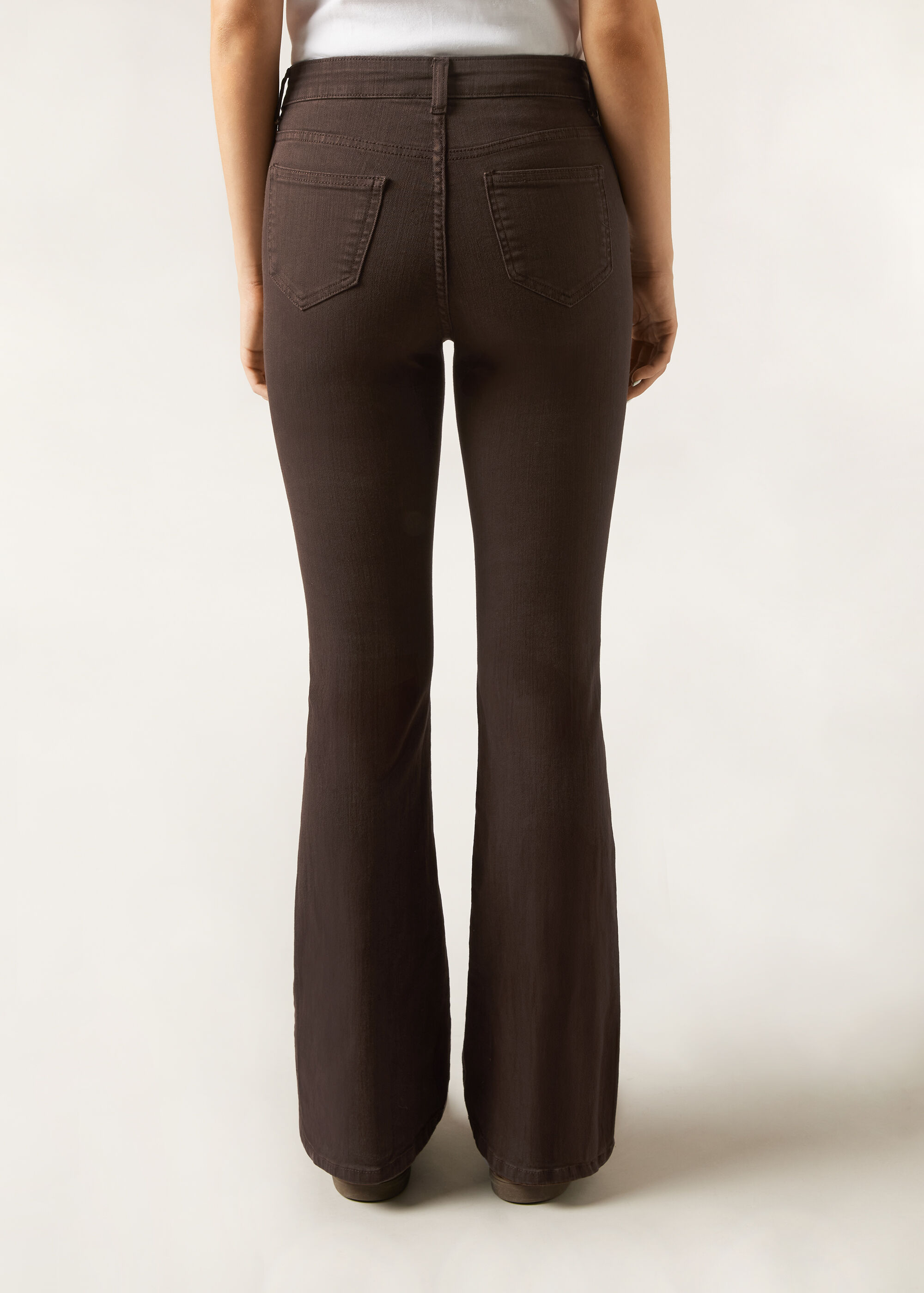 Elastische Flare Jeans