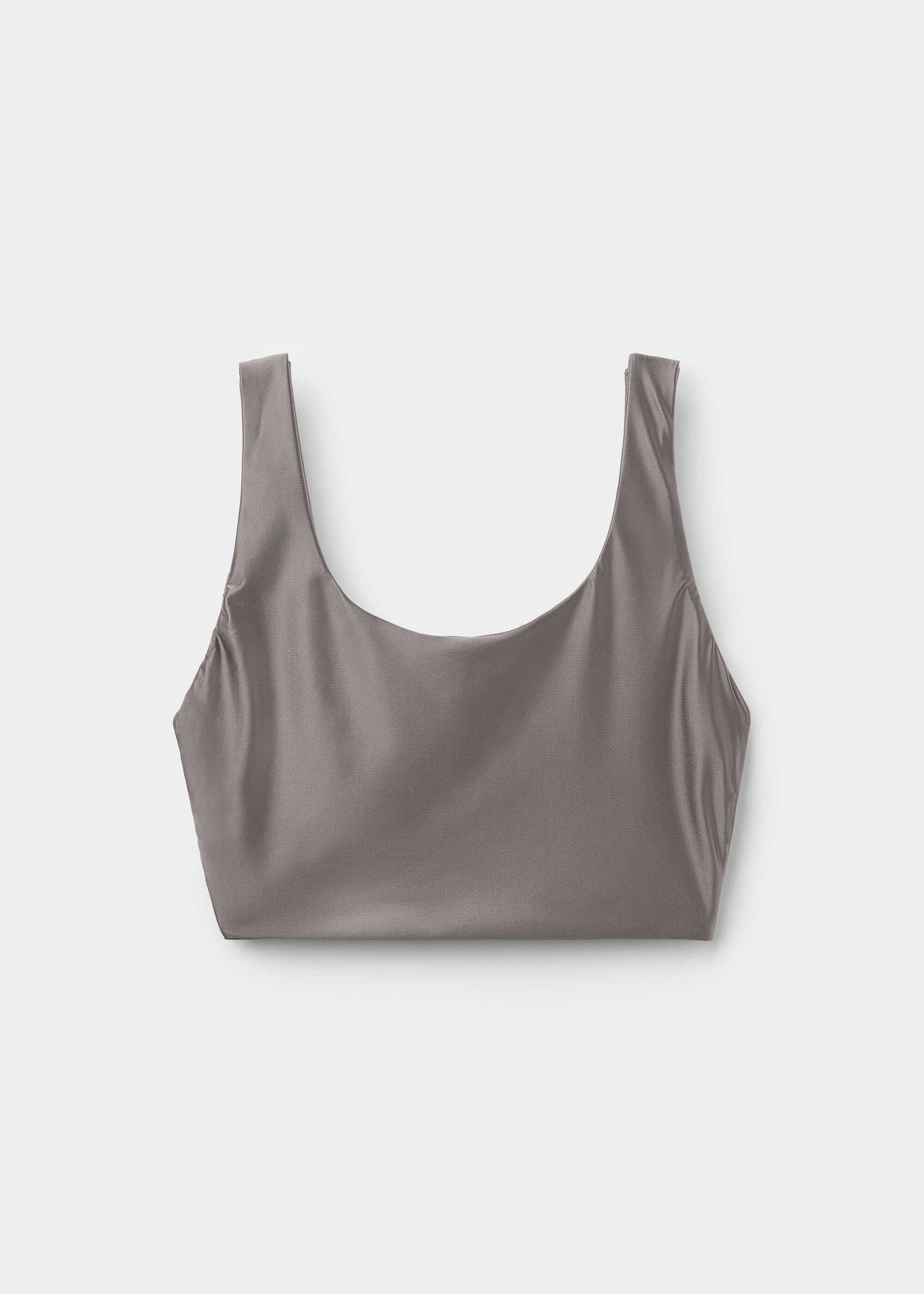 Superglänzendes satiniertes Top
