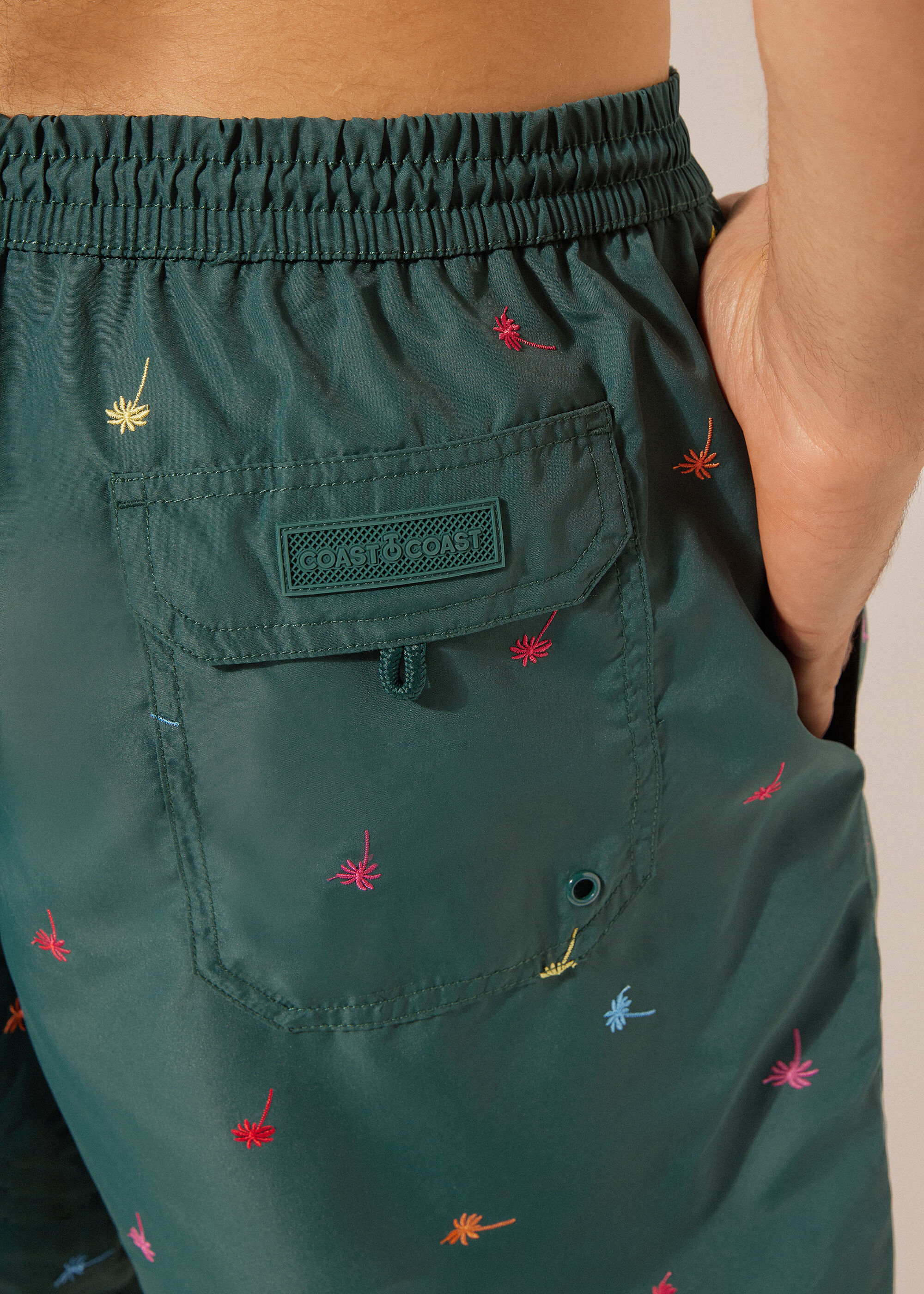 Men’s Patterned Boxer Swim Shorts Formentera