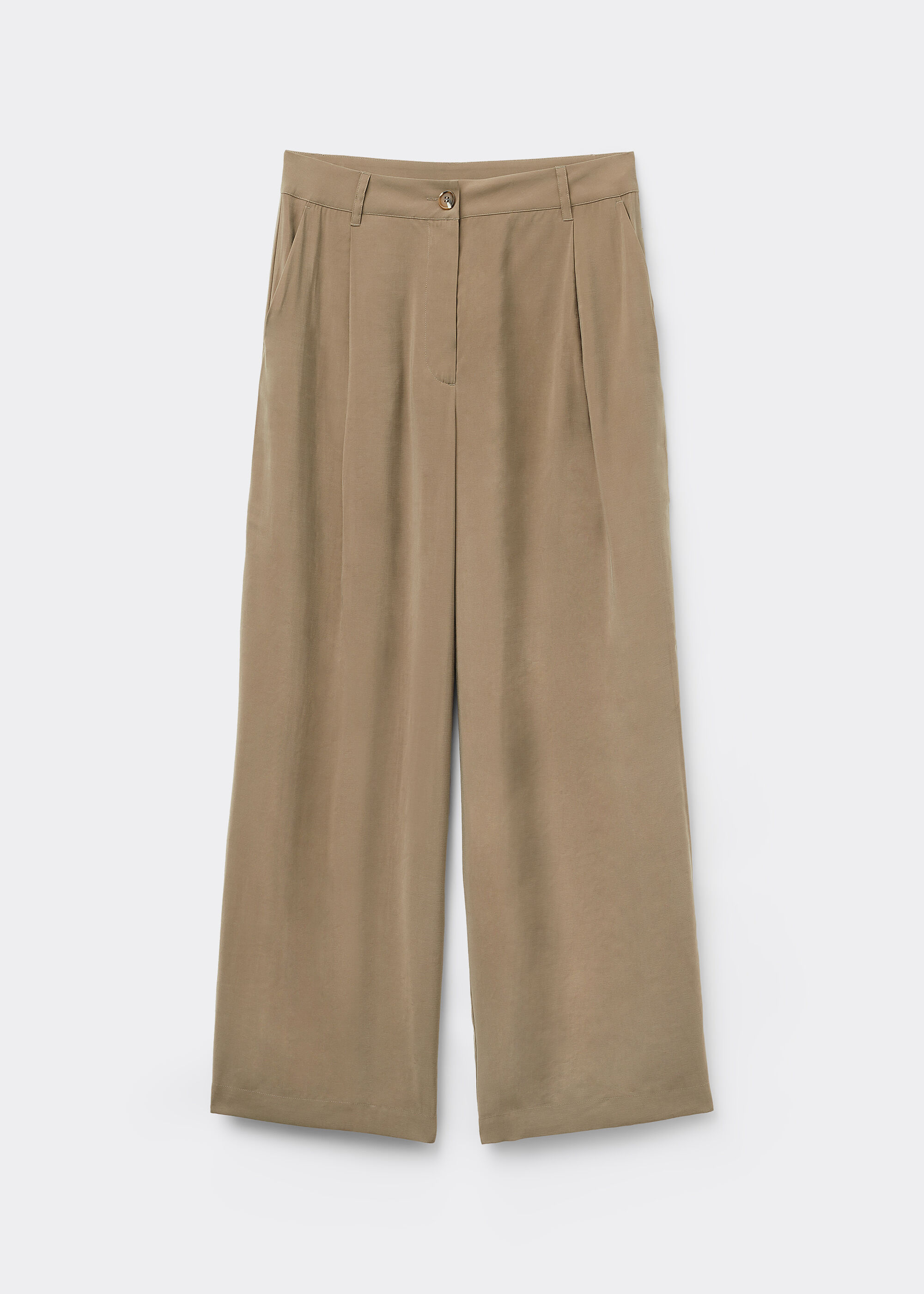 Soft Long Pants with Pleats