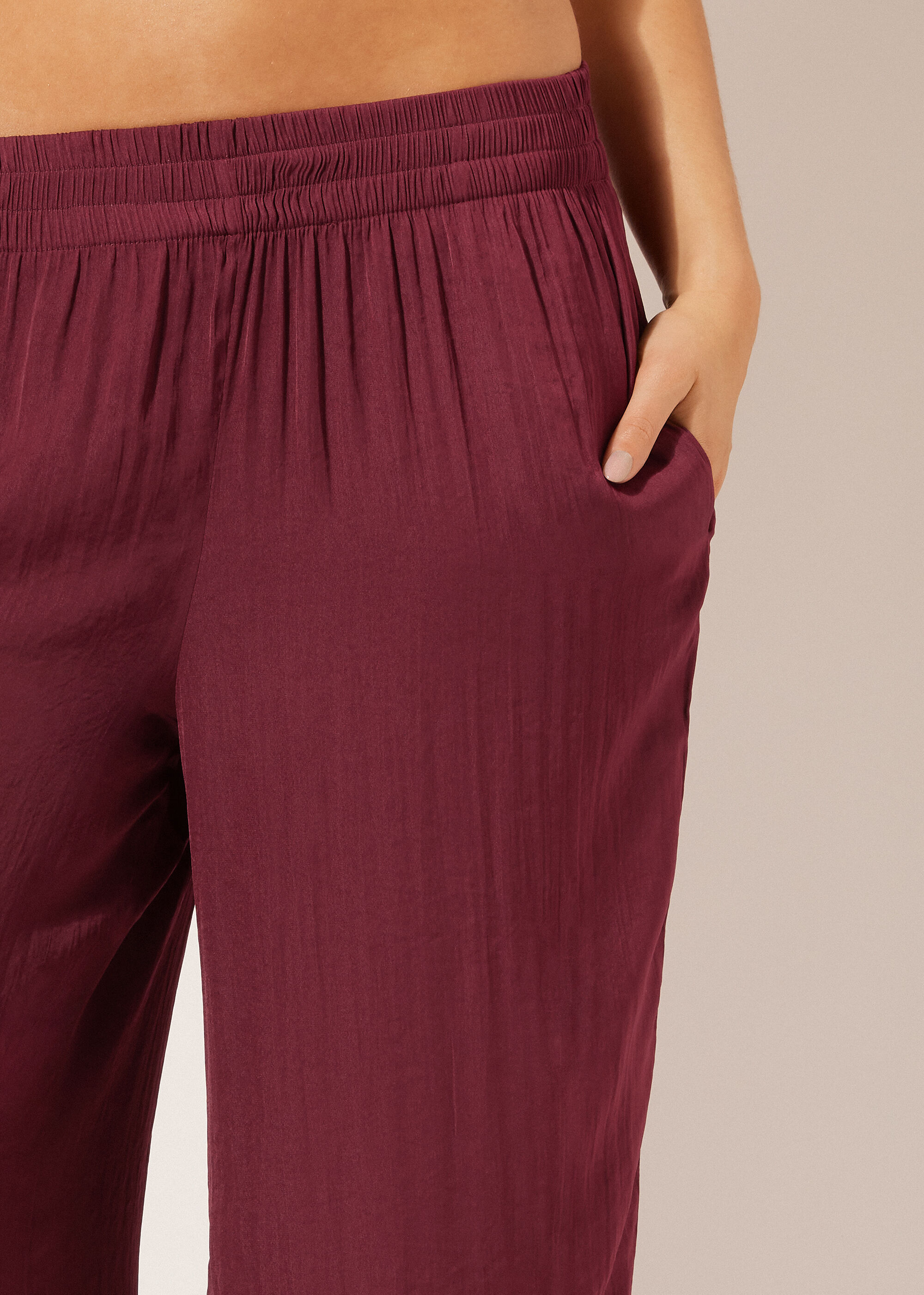 Shiny Palazzo Trousers