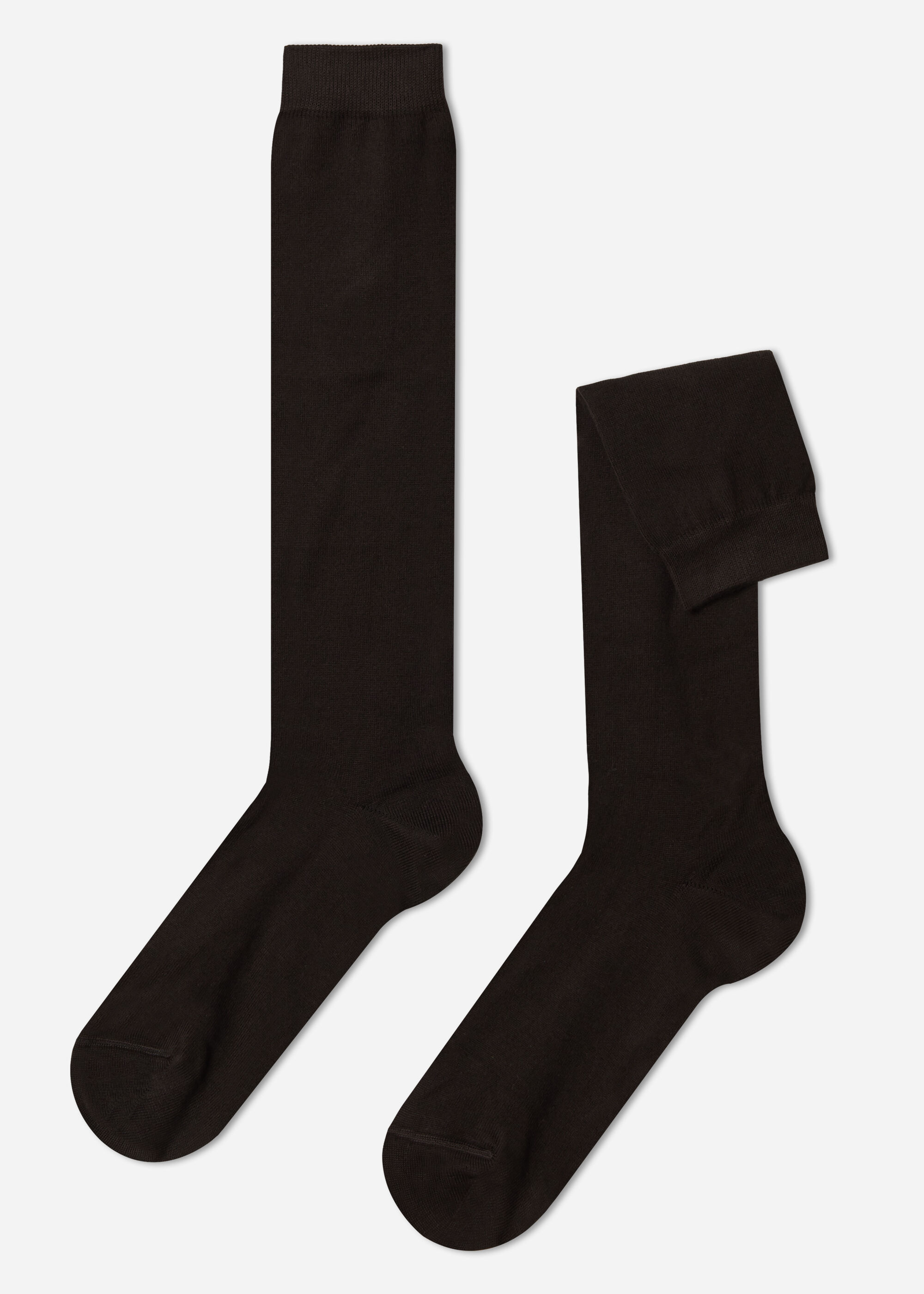 Lange Herrensocken aus Winterbaumwolle