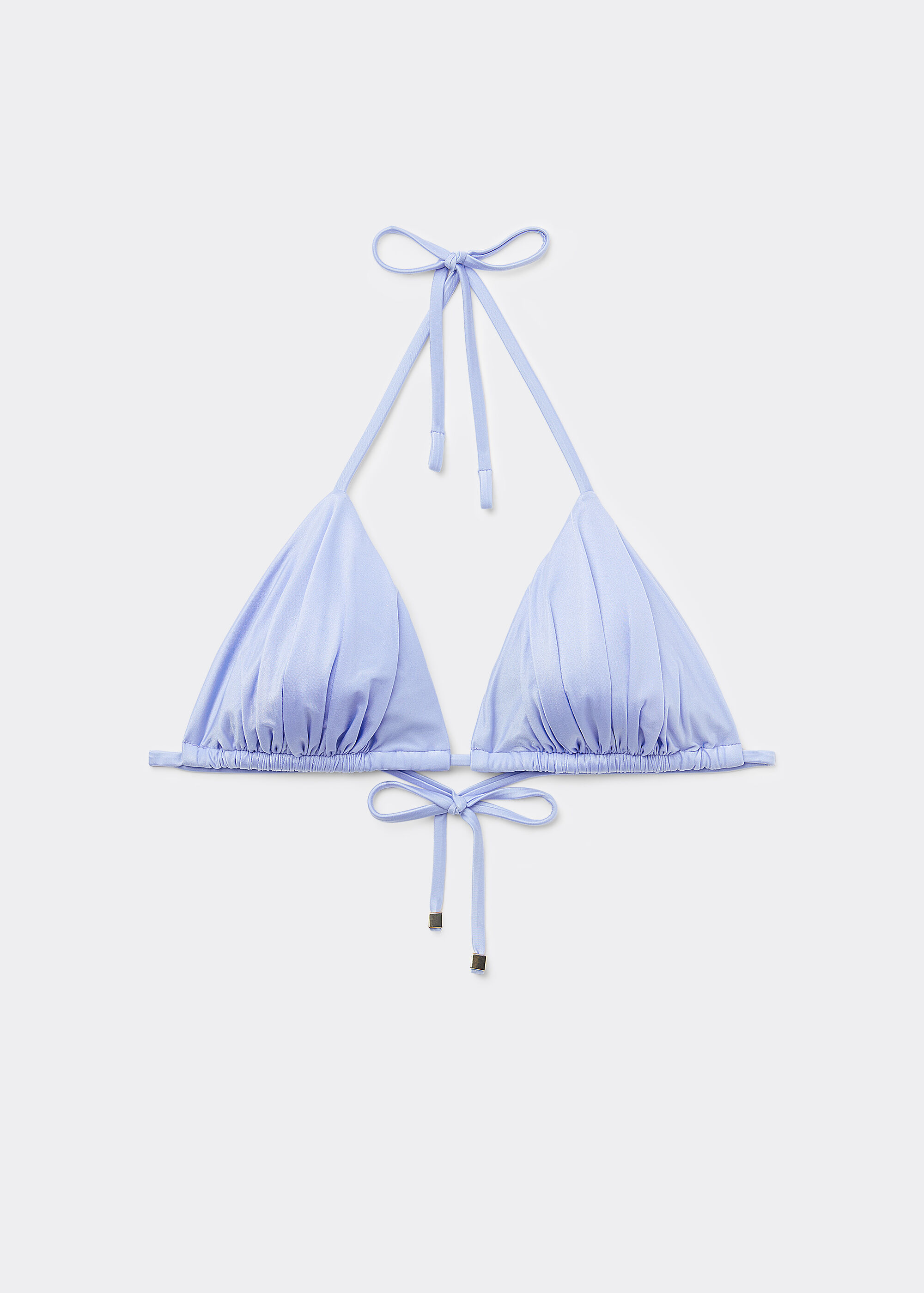 Haut de Maillot Triangle Rembourrage Amovible Shiny Satin