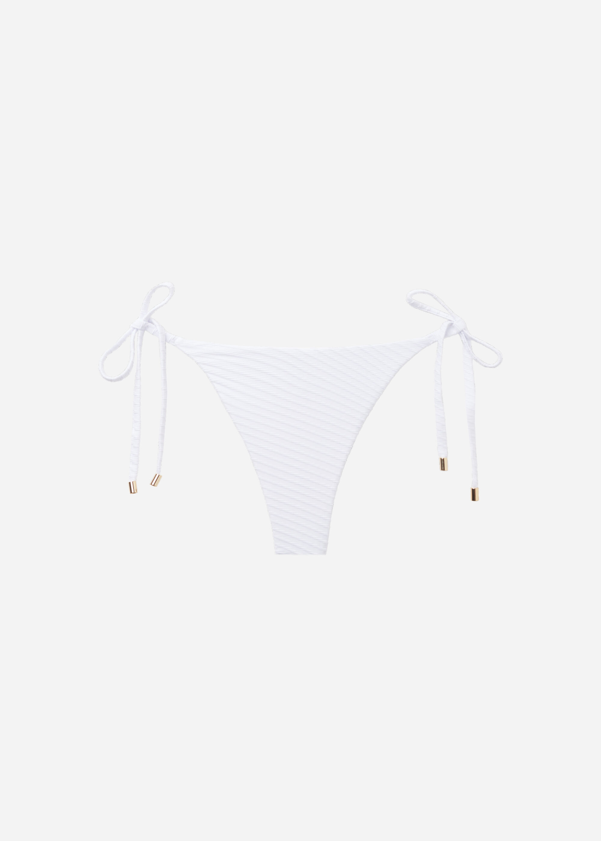 Bağcıklı Brazilian Bikini Altı White Waves