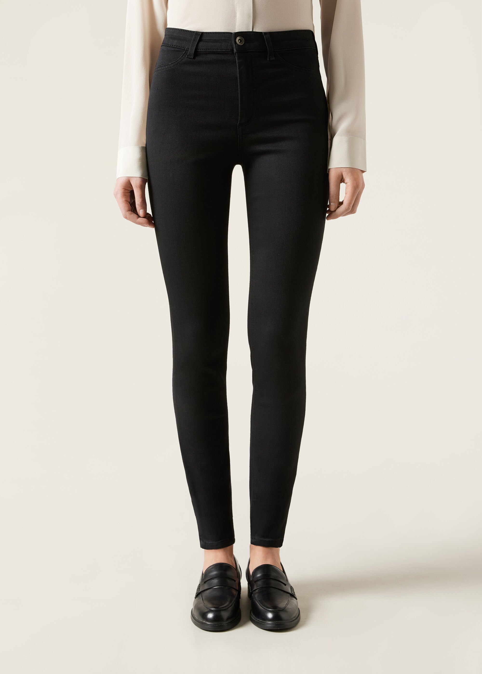 Smala termiska jeans soft touch