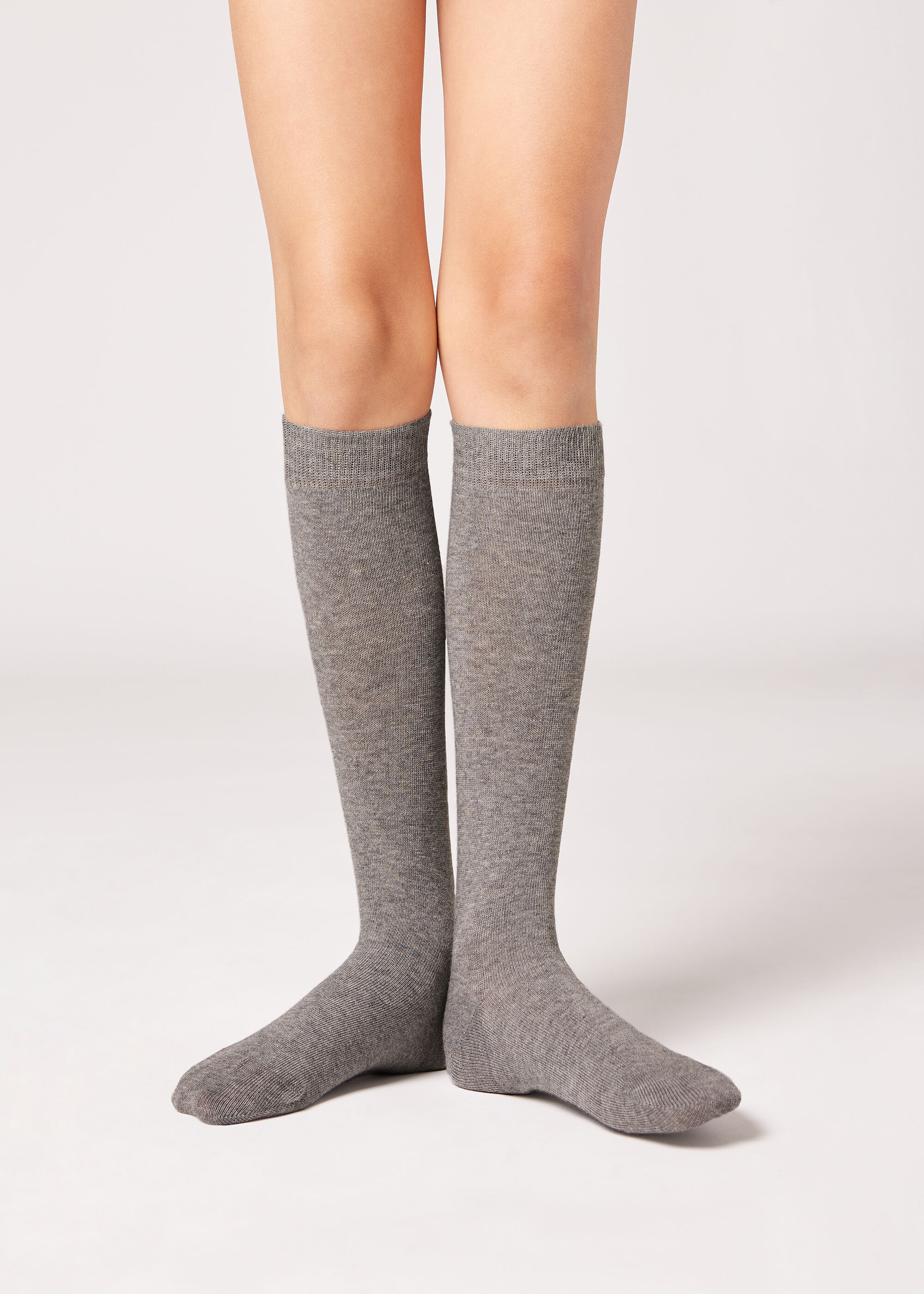 Chaussettes longues avec coton pour fille