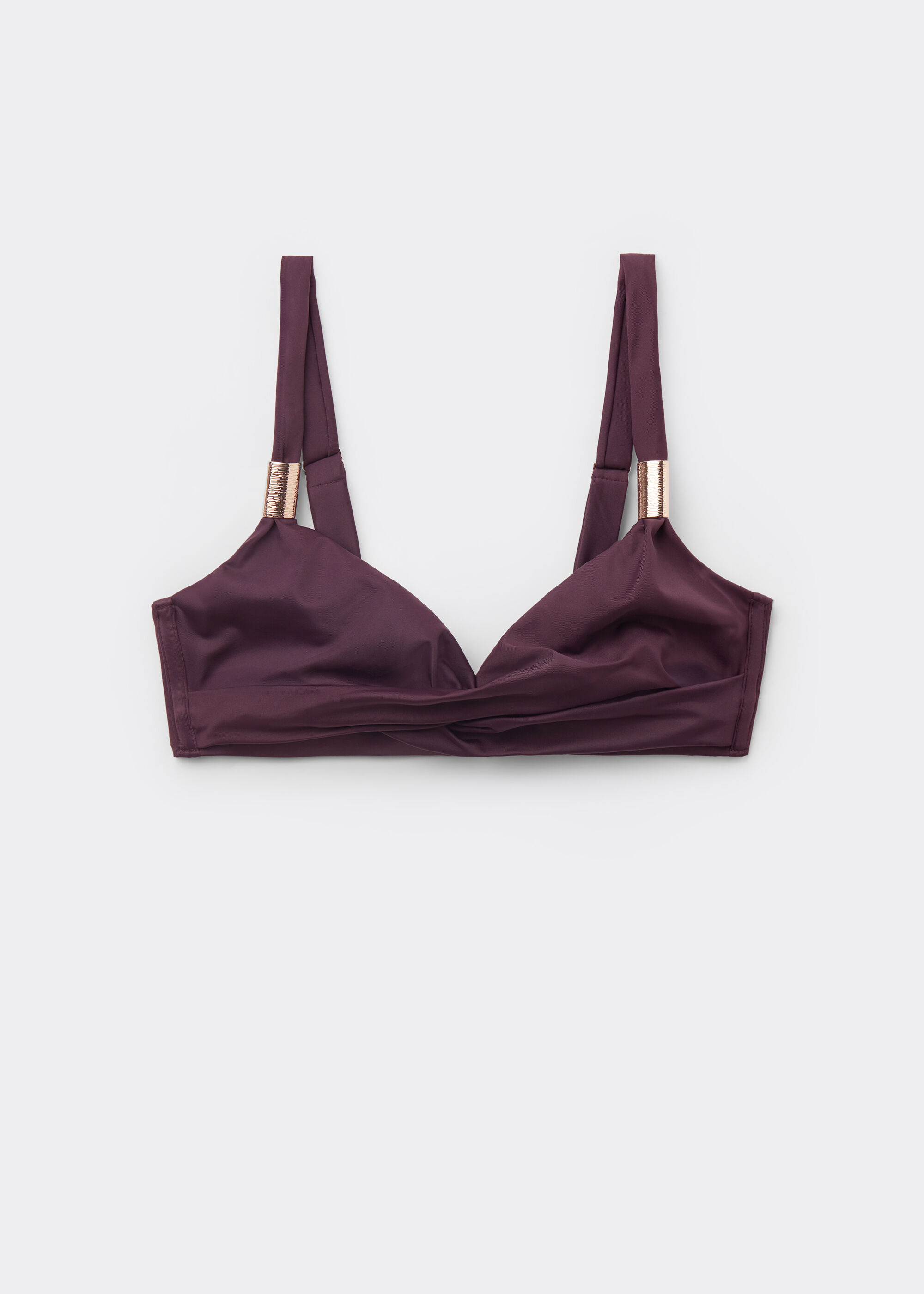 Drapeli Üçgen Bikini Üstü Scultura