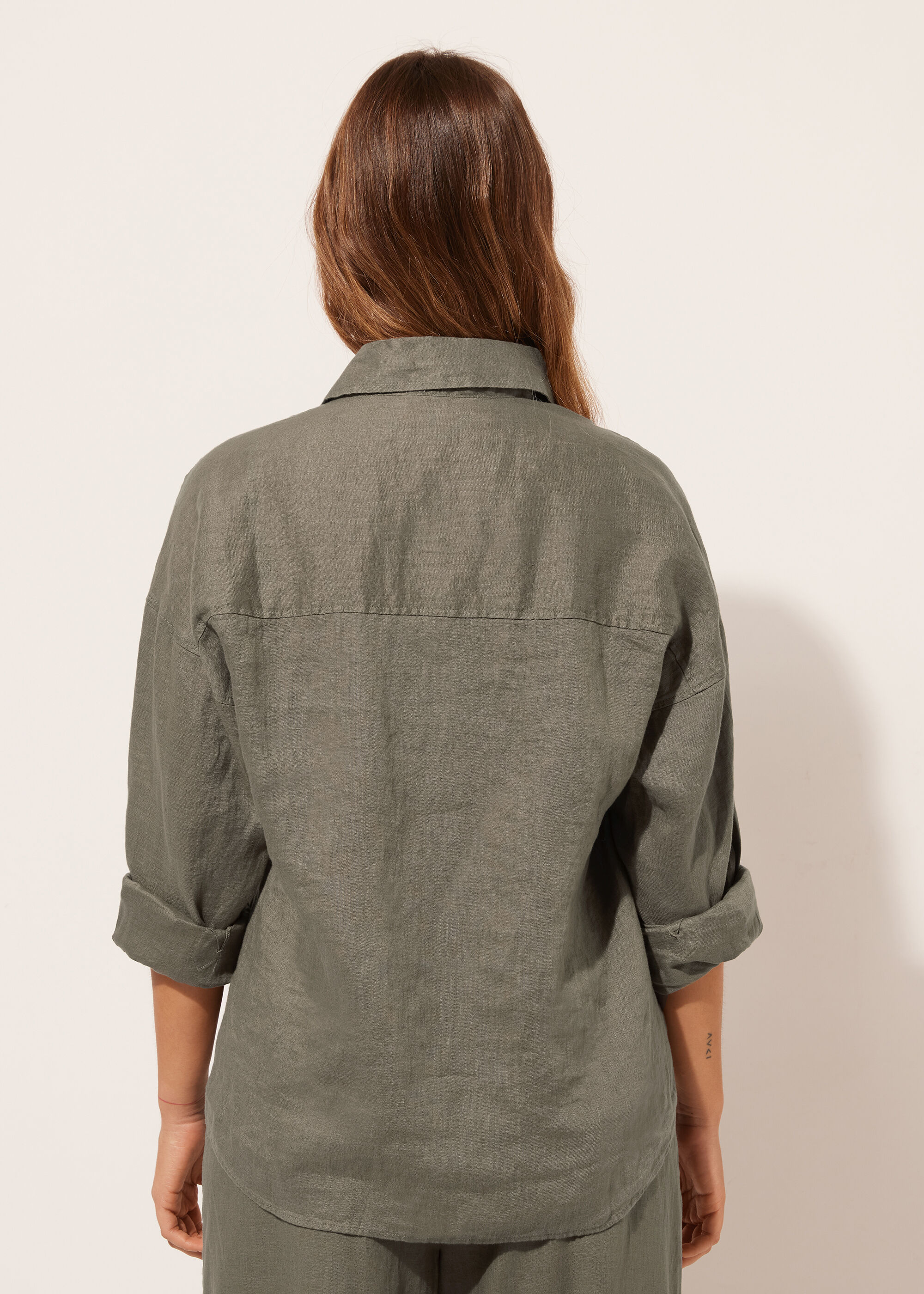 Cropped Linen Shirt