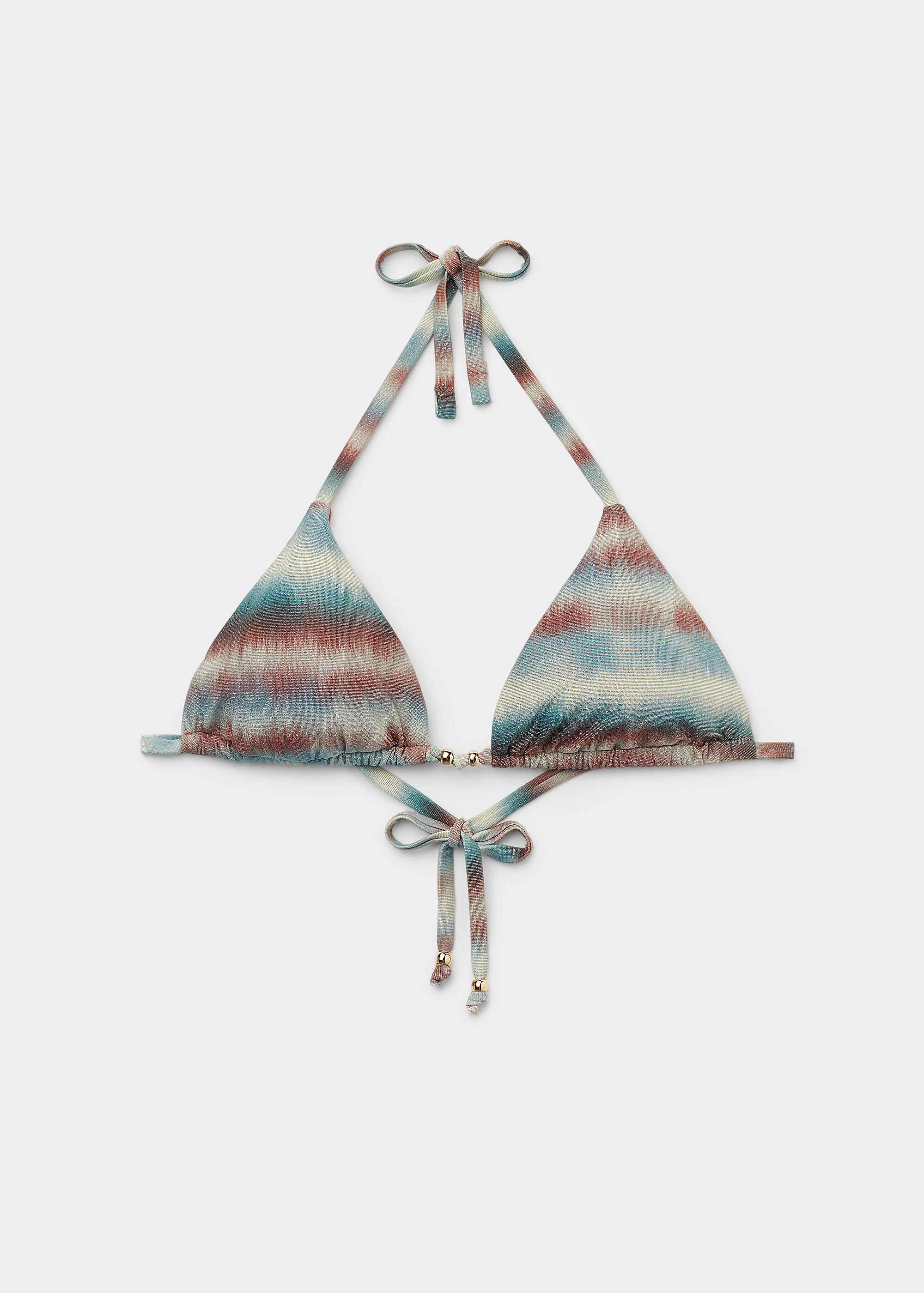 Triangel-Bikinioberteil Glittery Tie-Dye