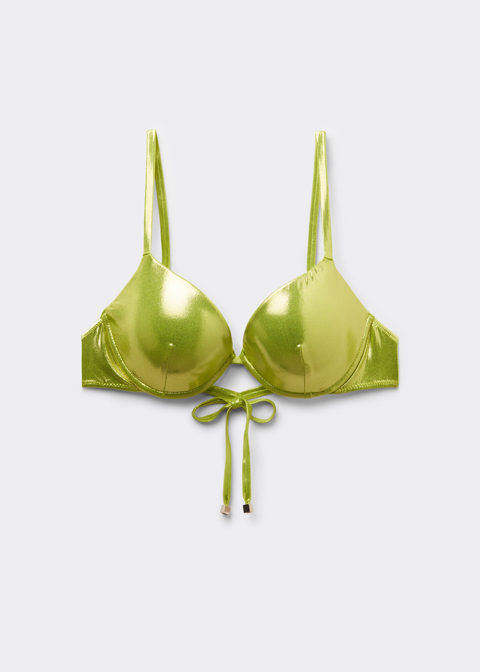 Haut de maillot push-up Metallic Skin