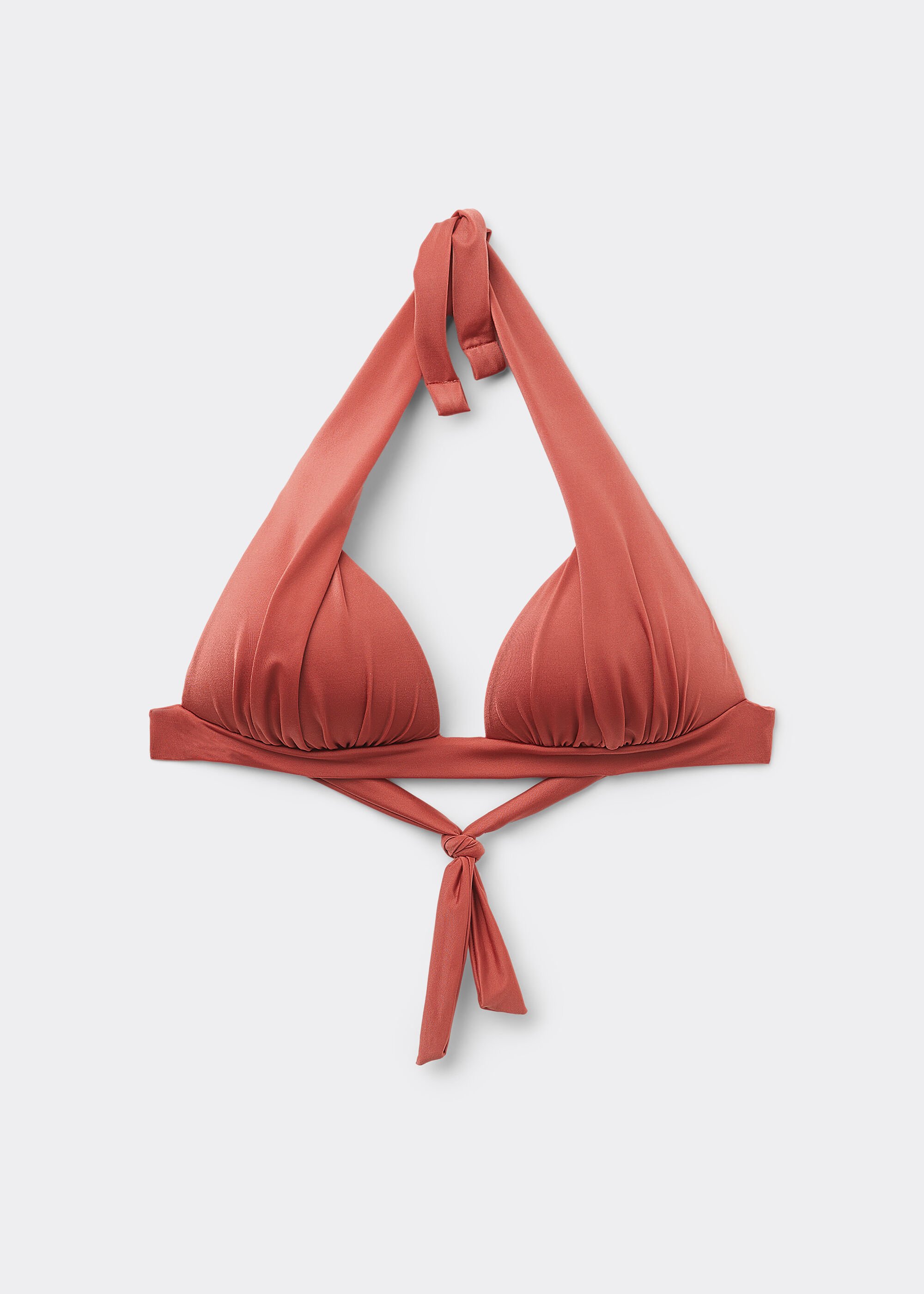 Bikini Triángulo Relleno Gradual Shiny Satin