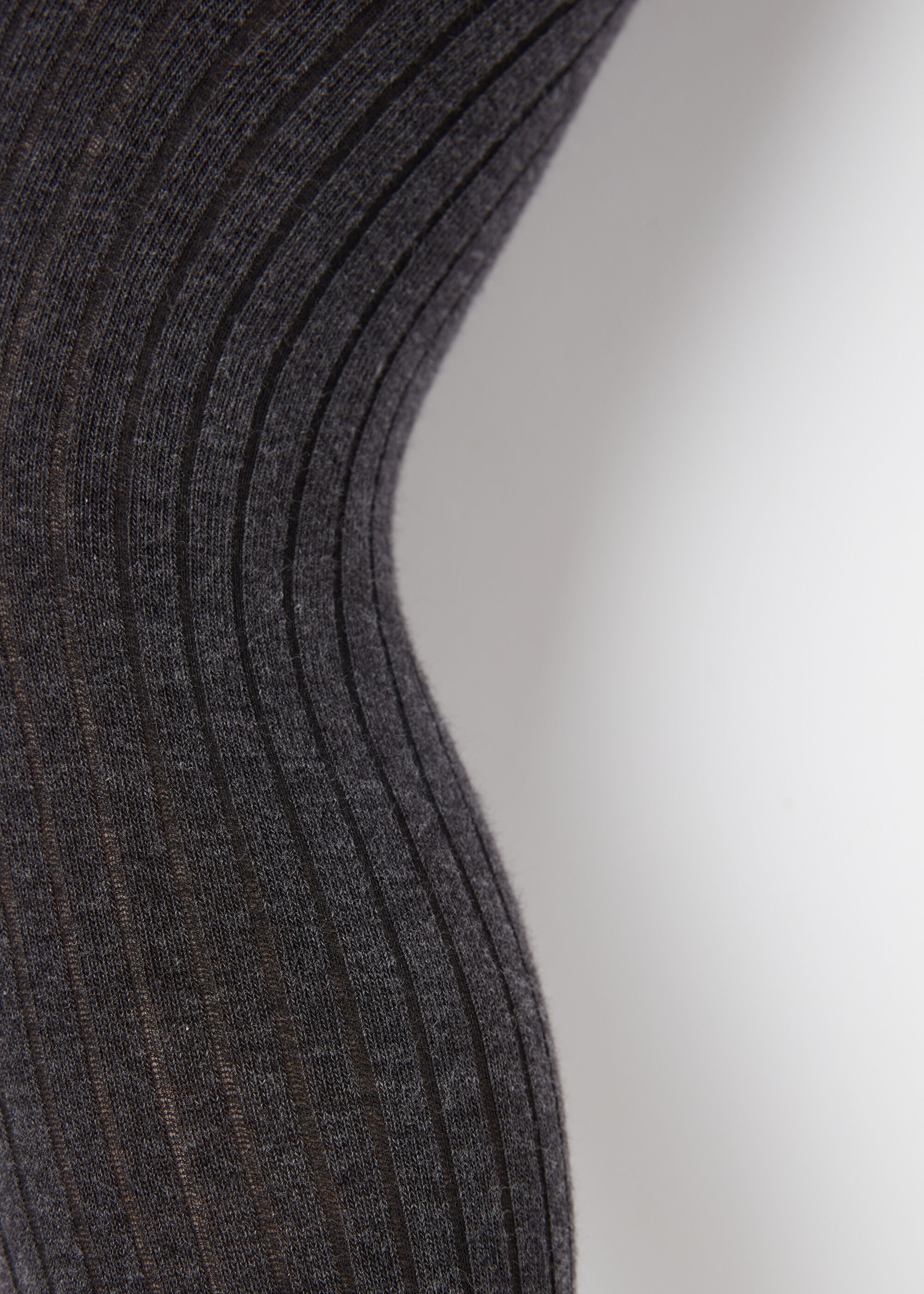 Girls Narrow Rib Cotton Tights