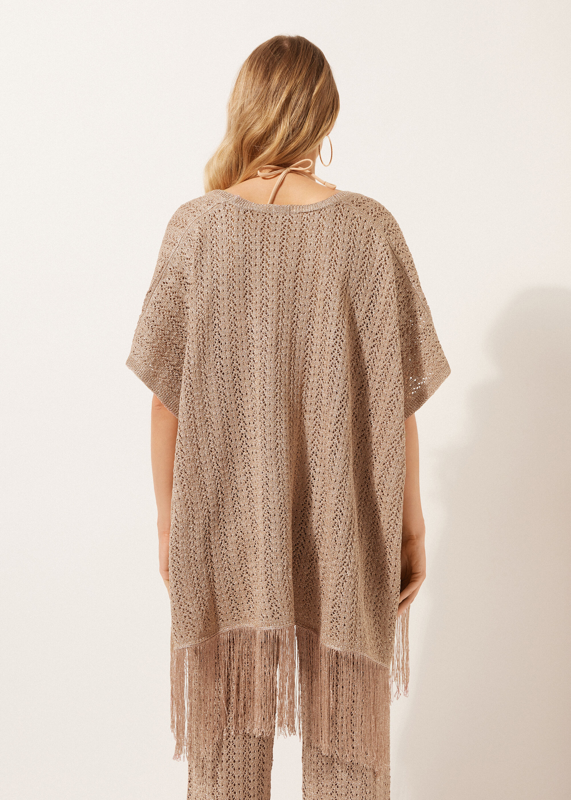 Lamé Crochet Gilet