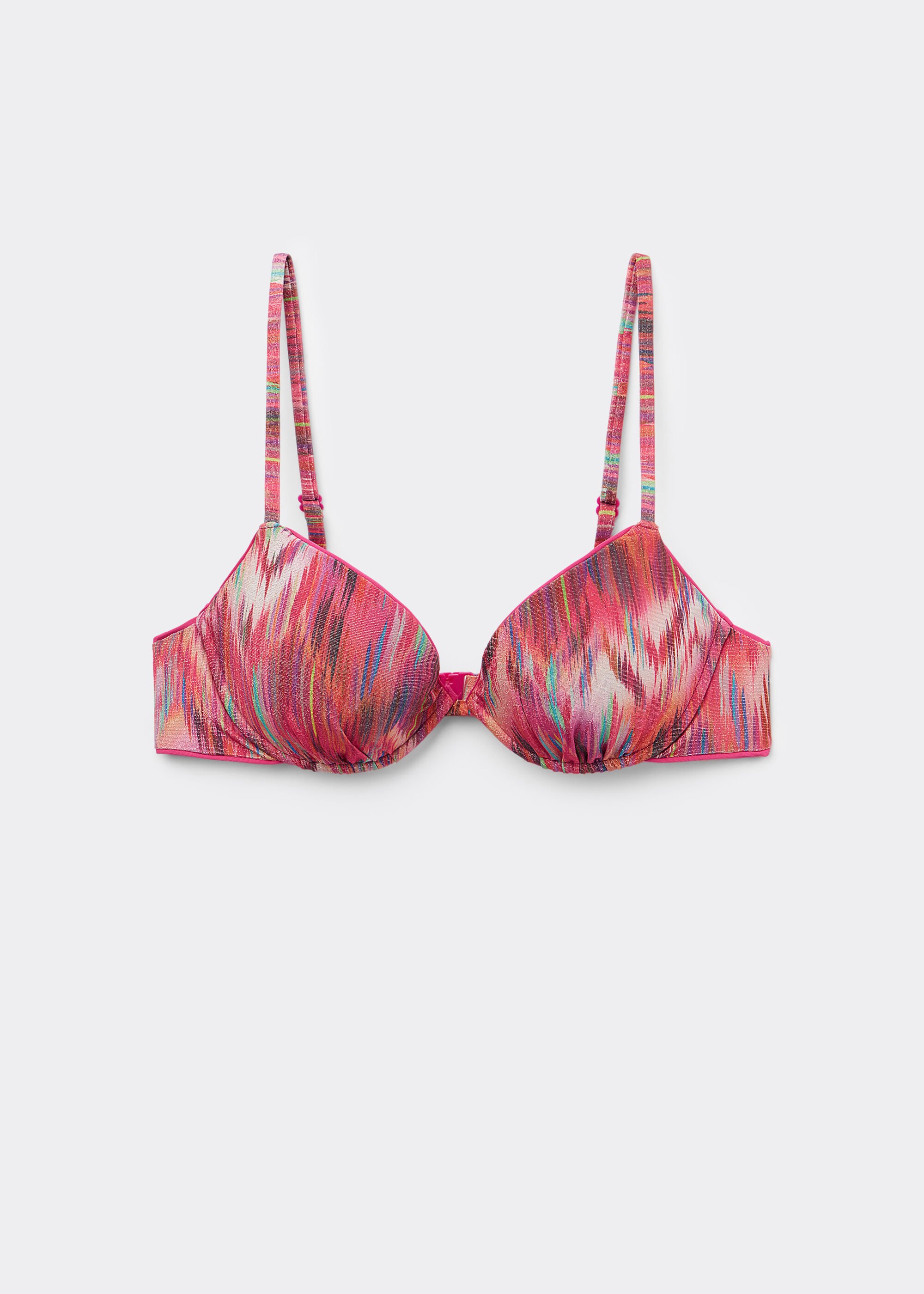 Push-up-Bikinioberteil Multicolor Ethnic