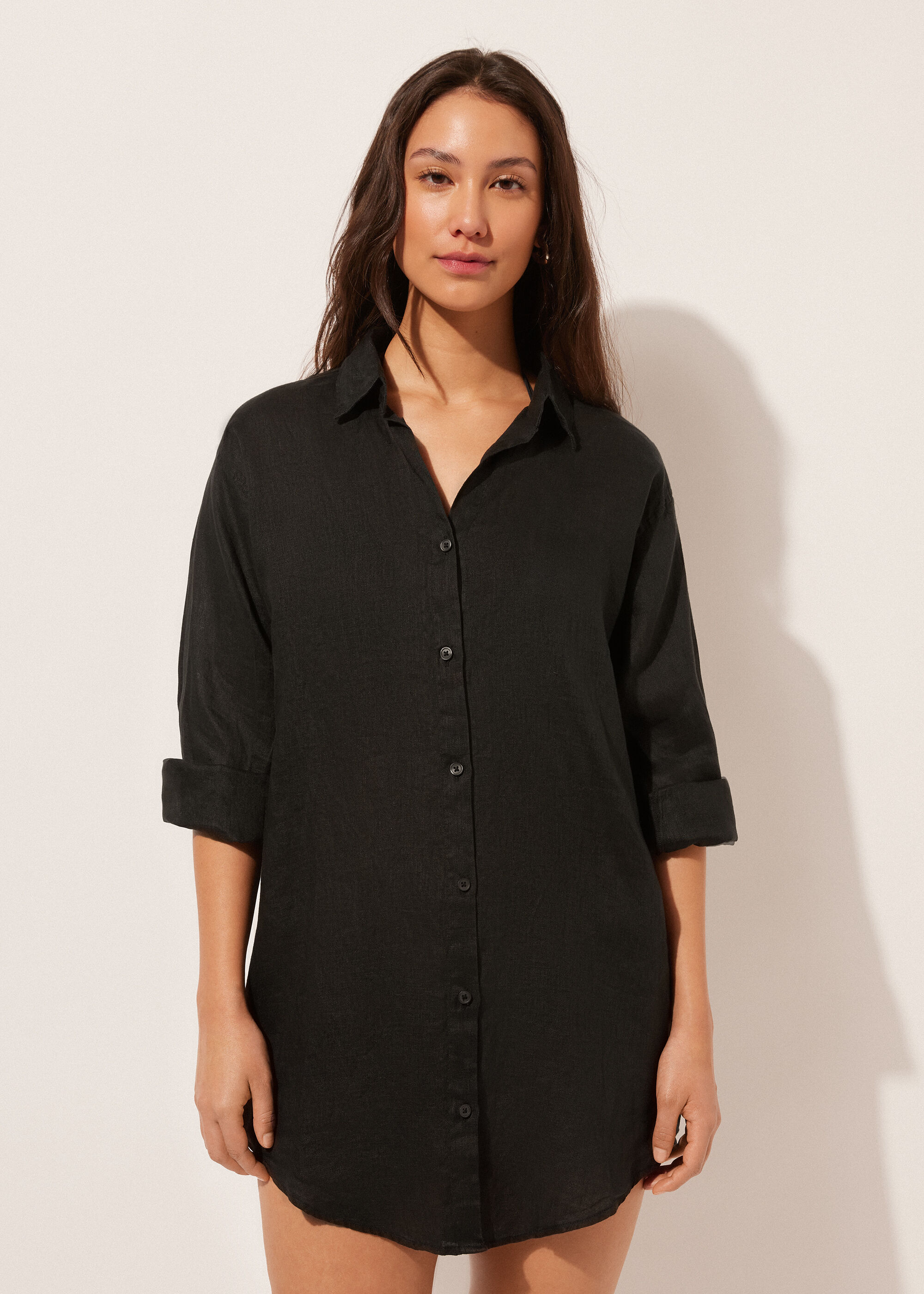 Linen Shirt Dress