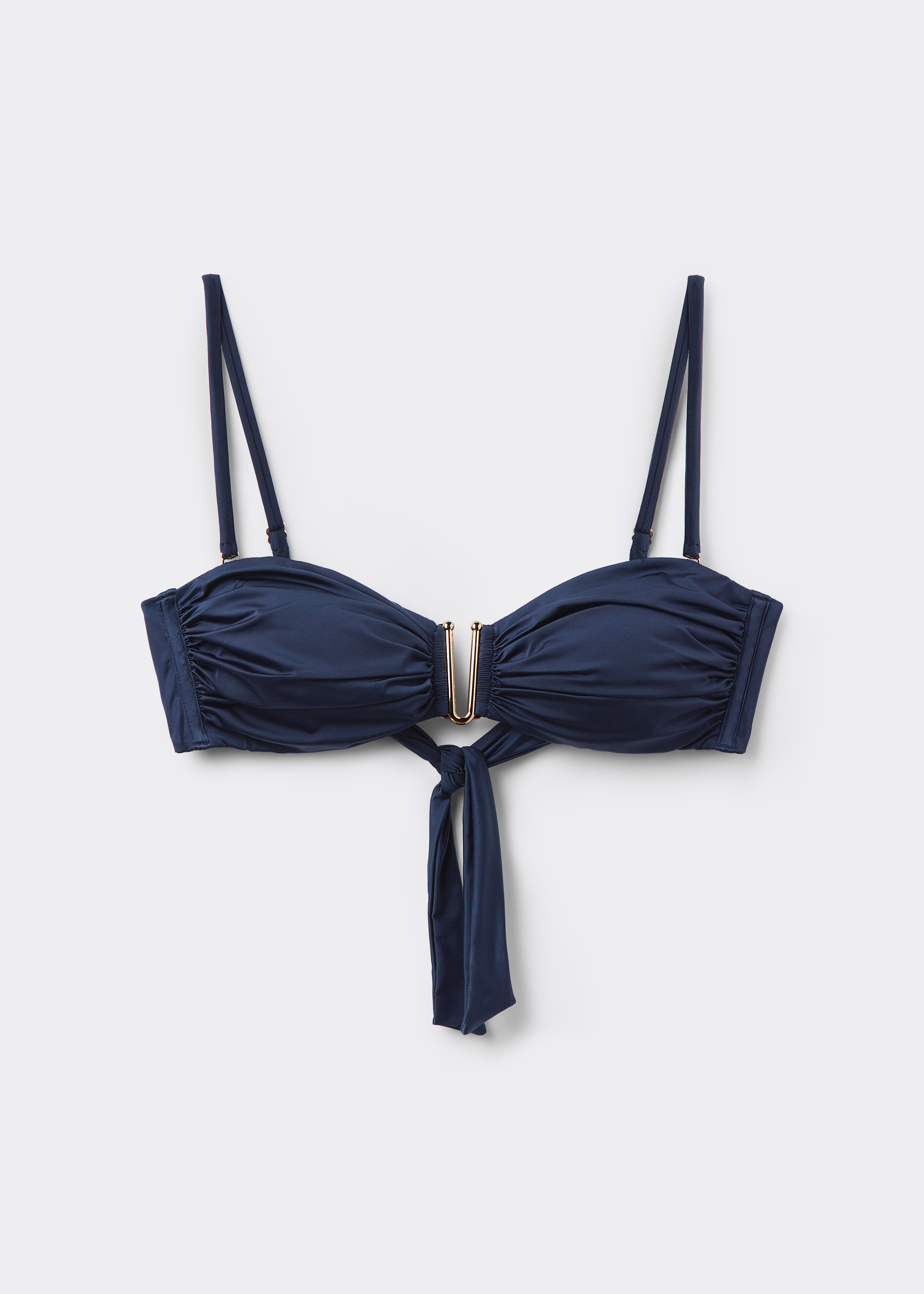 Hafif Dolgulu Bandeau Bikini Üstü Timeless Diva
