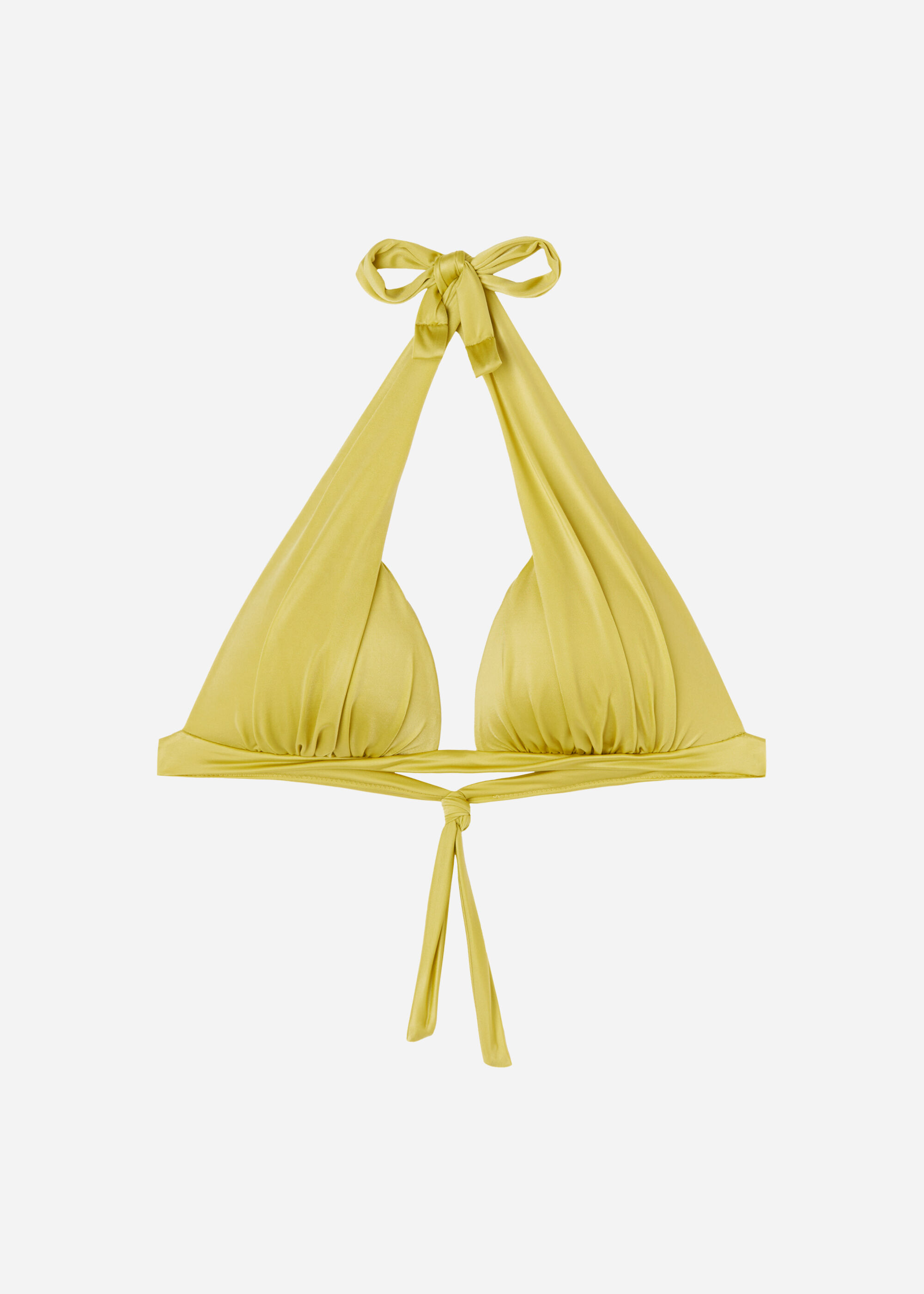 Bikini Triángulo Relleno Gradual Shiny Satin