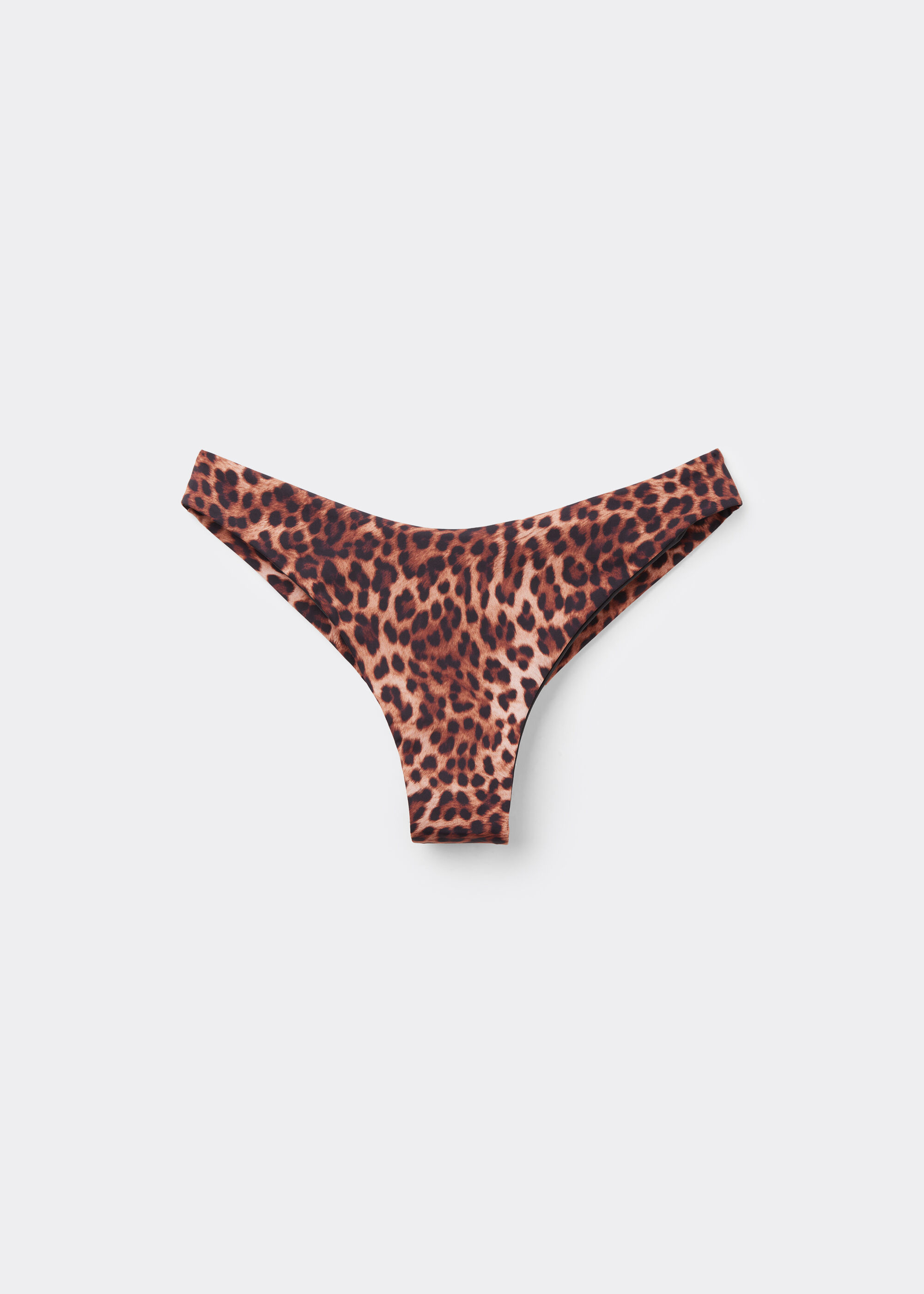 Cuecas de Biquíni Brasileiras Brown Animalier