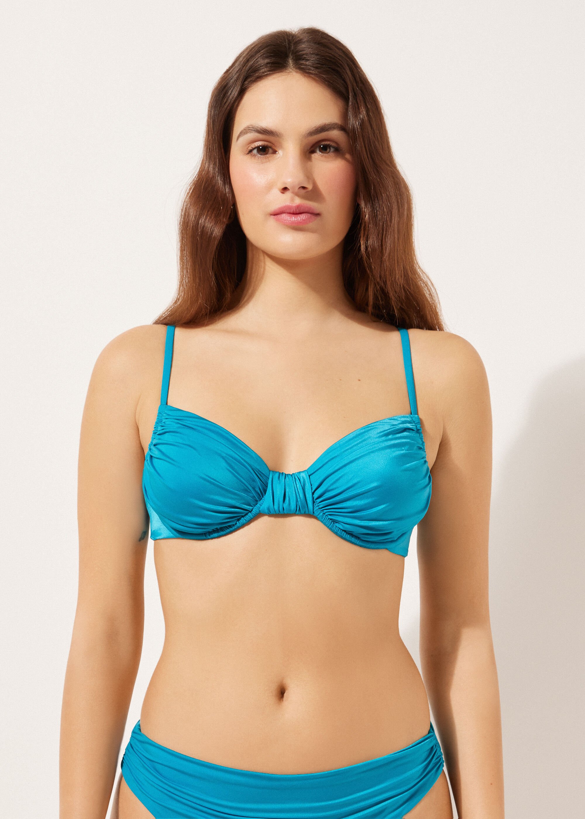 Haut de Maillot Balconnet Shiny Satin