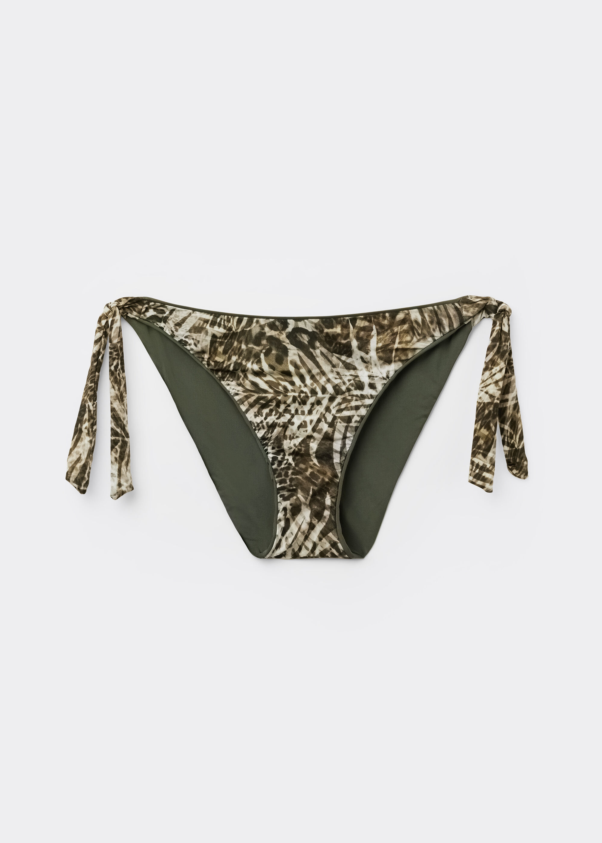 Слипы на Завязках Низ Купальника Tropical Animalier