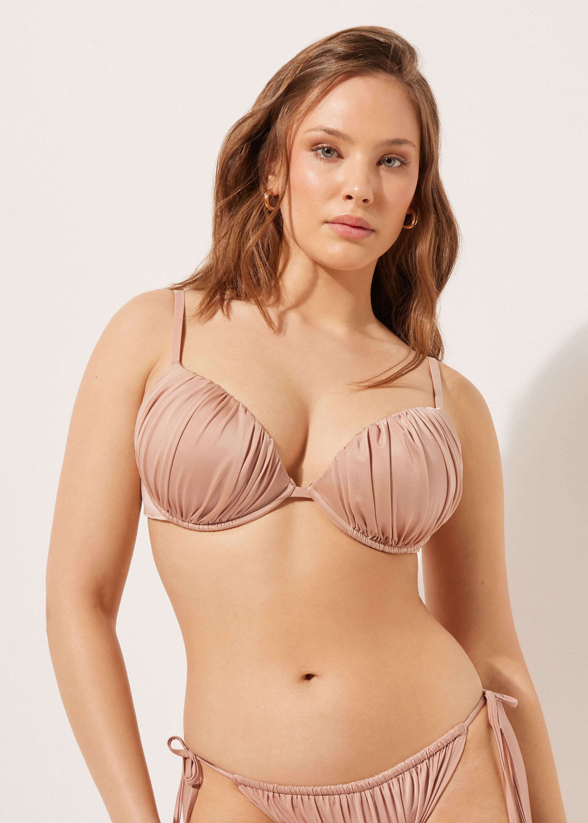Push-up vrchný diel plaviek Shiny Satin