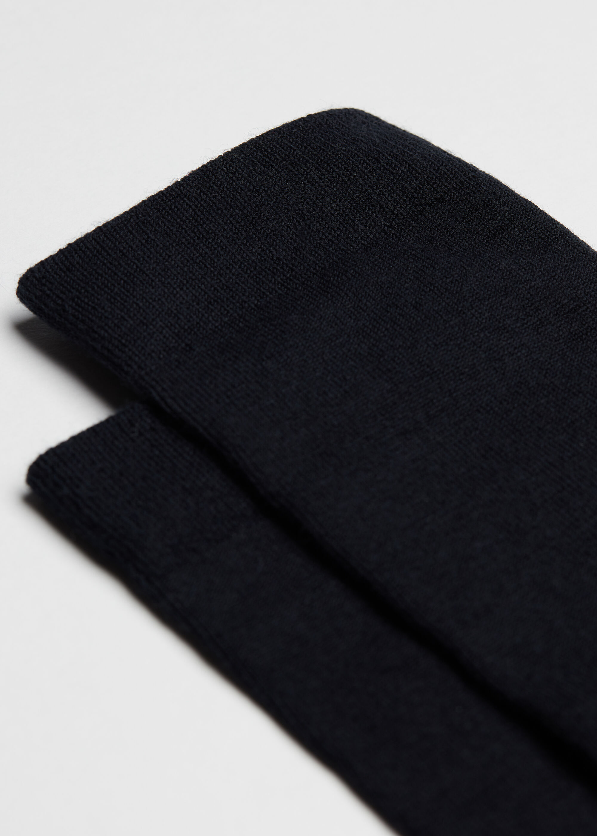 Lange Herrensocken mit Wolle und Baumwolle