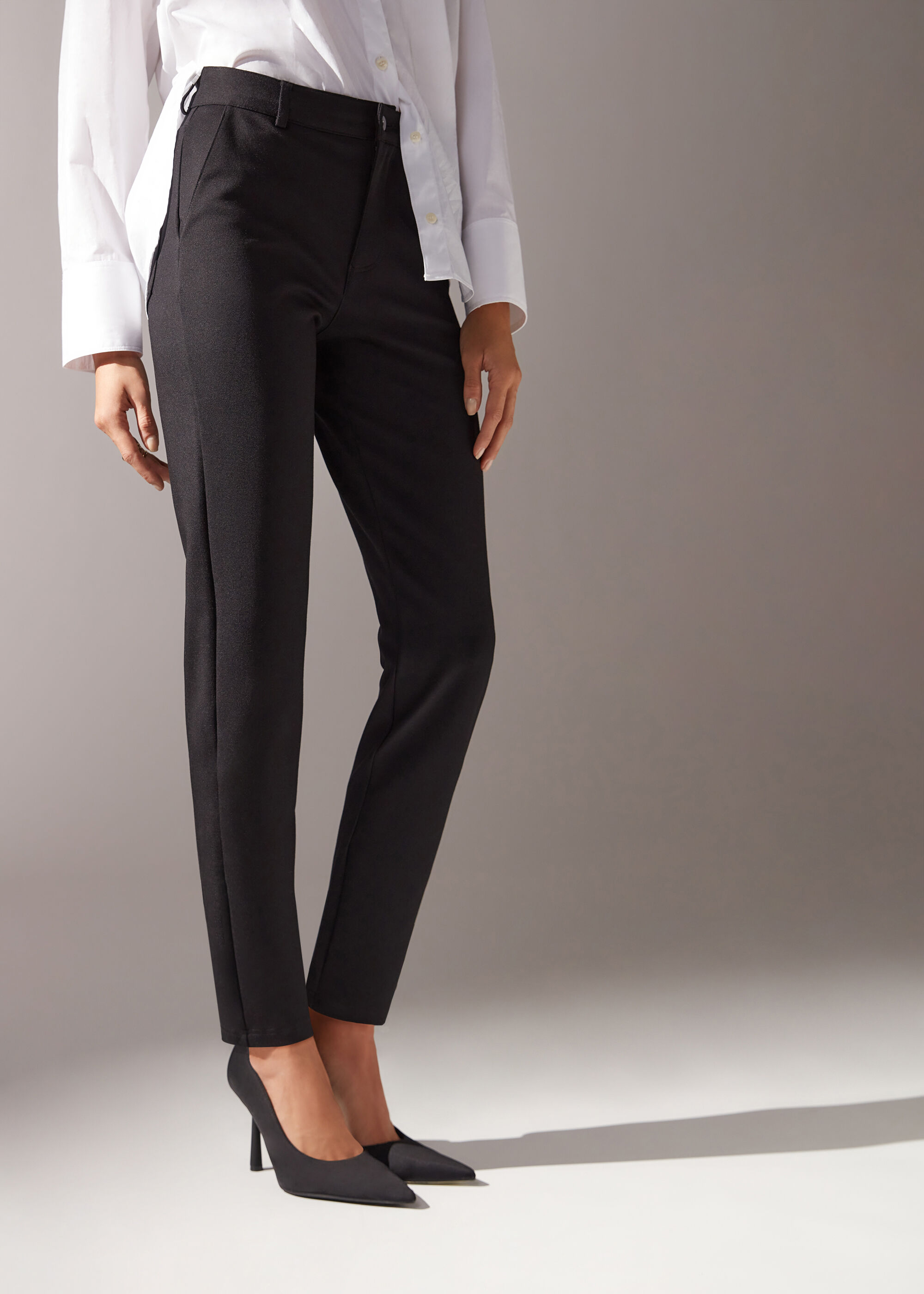 Leggings med fem fickor i jersey