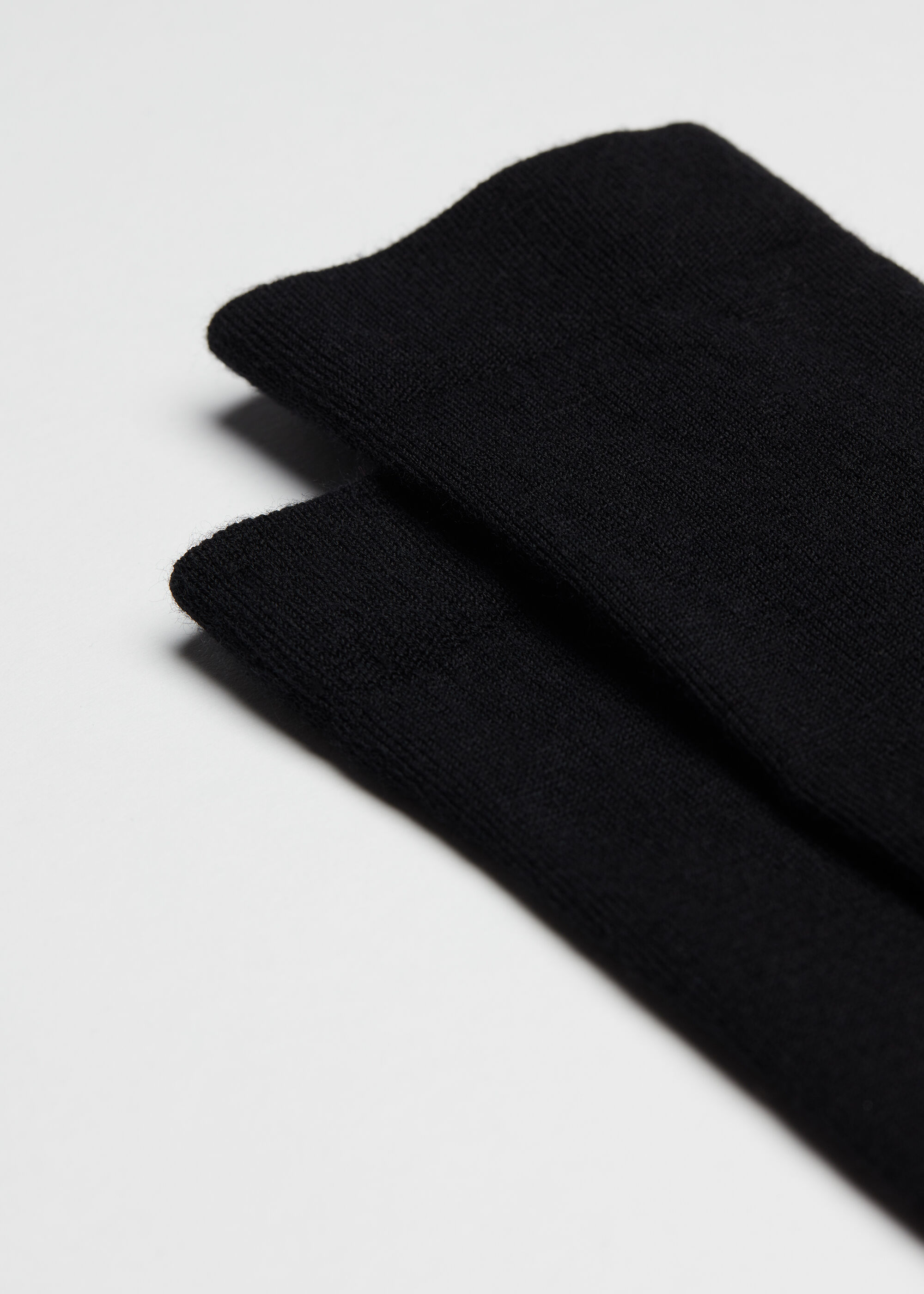 Lange Herrensocken mit Wolle und Baumwolle