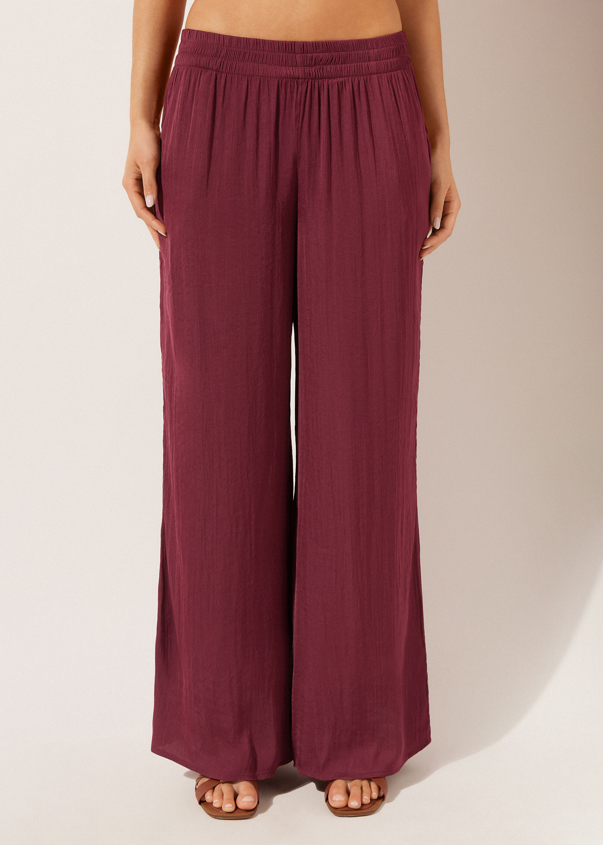 Shiny Palazzo Trousers