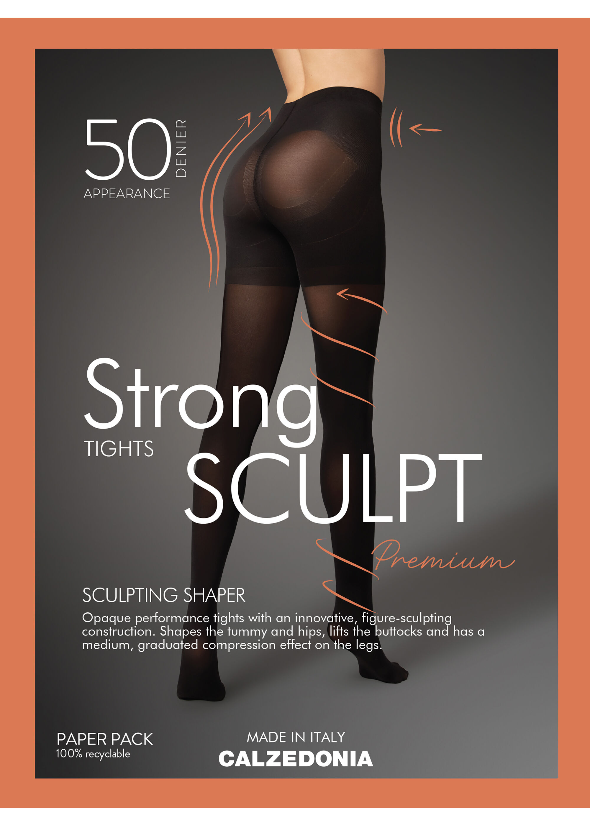Blickdichte Strumpfhose 50 Denier Strong Sculpt