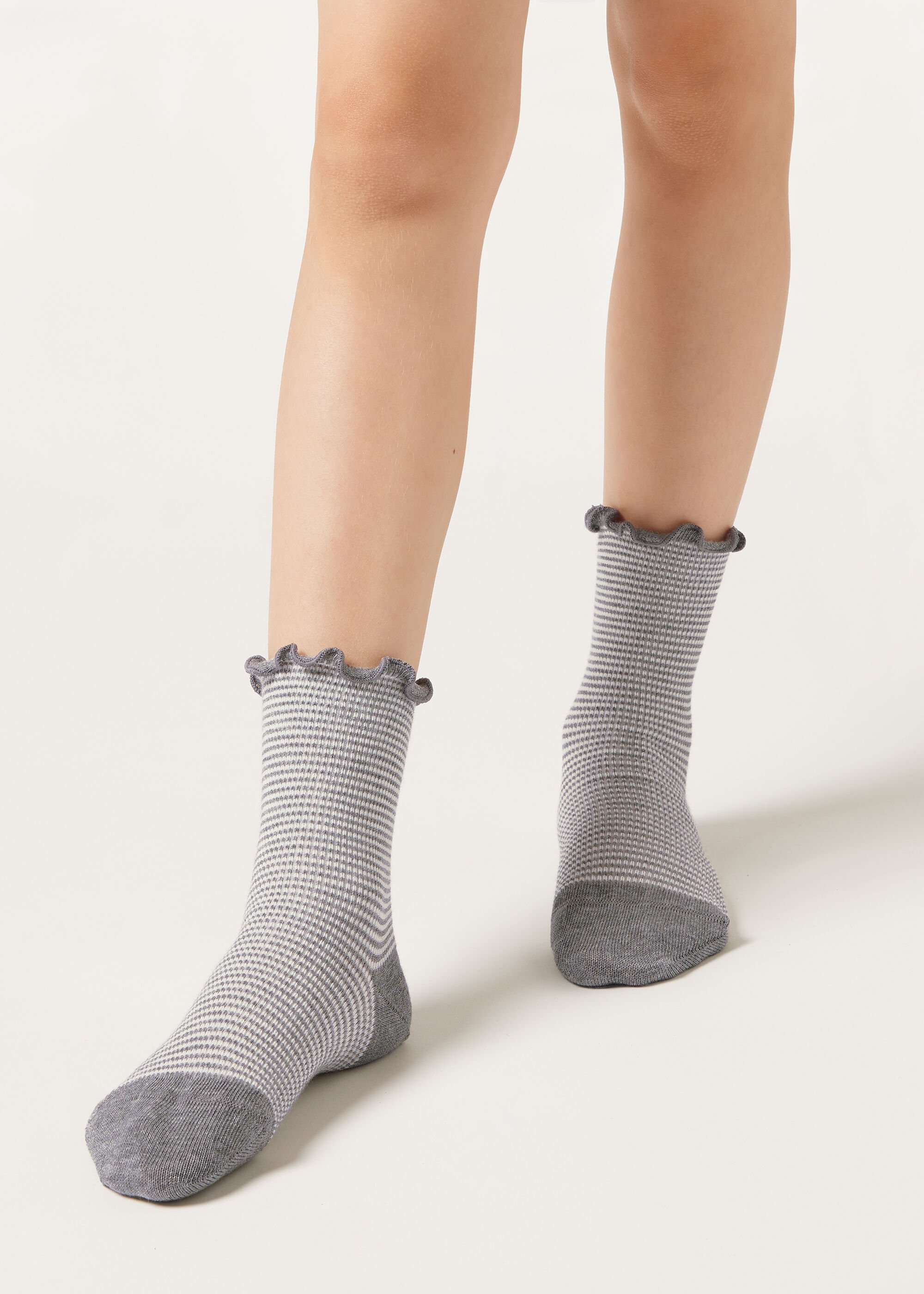 Chaussettes à rayures pour fille