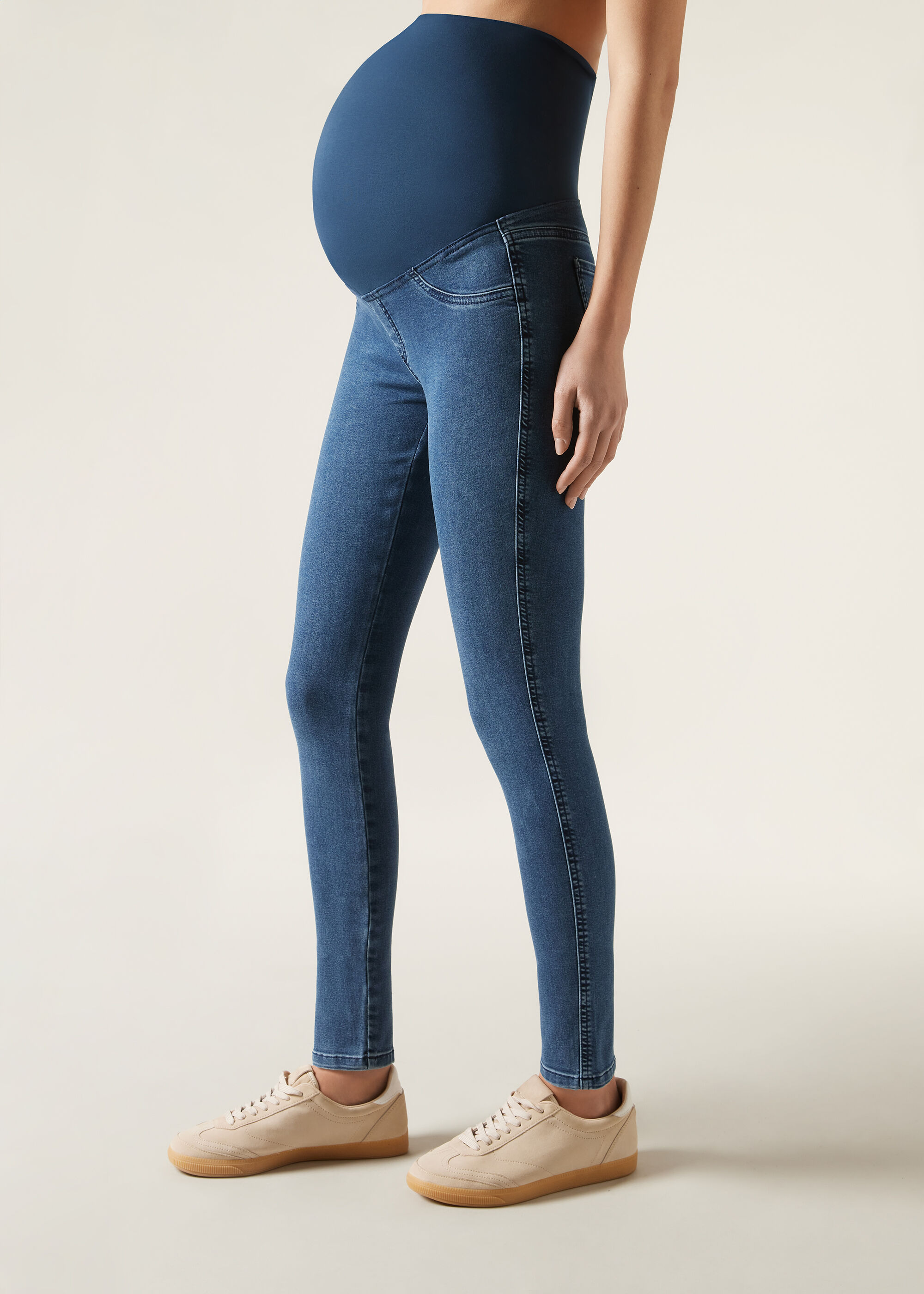 Legging en jean prémaman