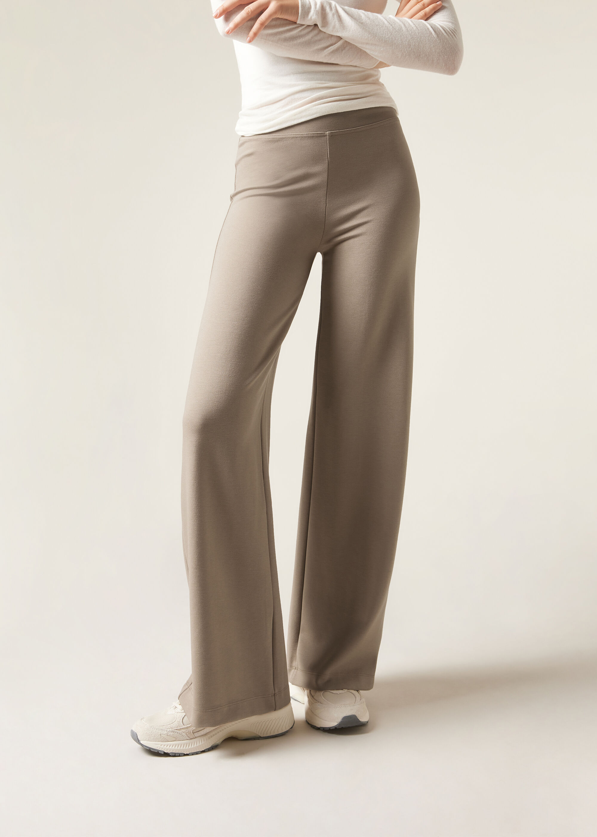 Palazzo-Leggings aus Punto Milano