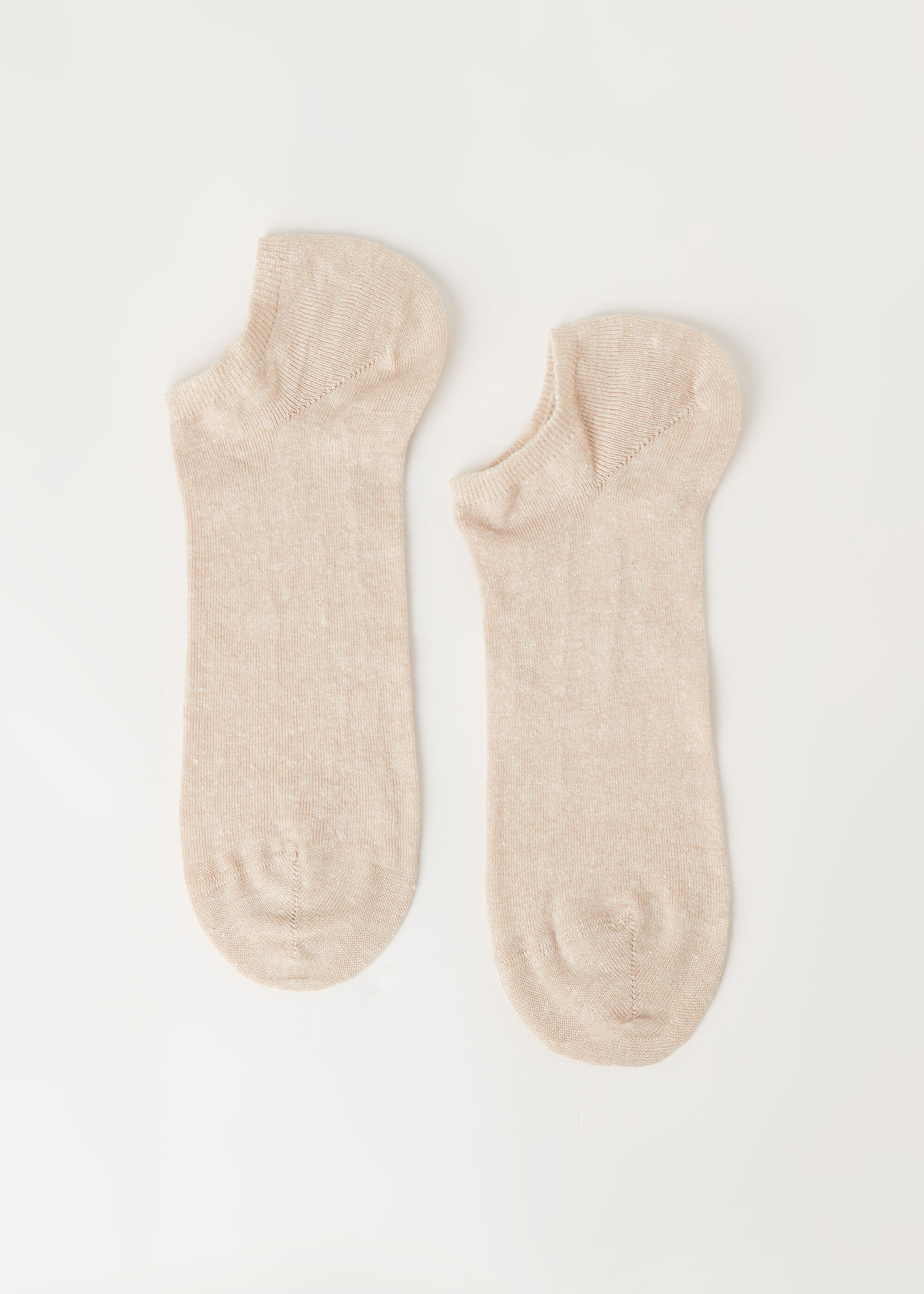 Socquettes en coton et lin unisexes