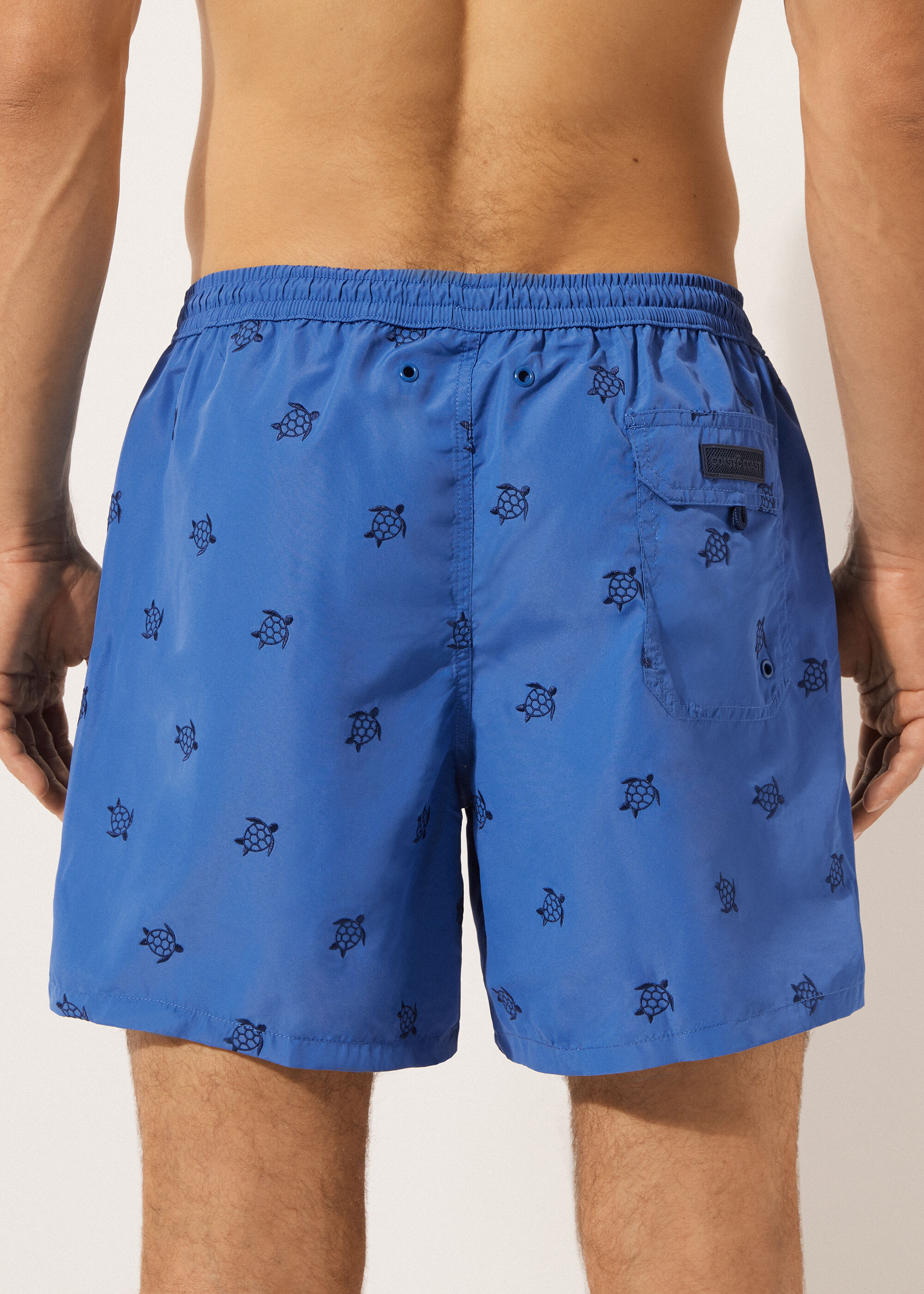 Men’s Patterned Boxer Swim Shorts Formentera
