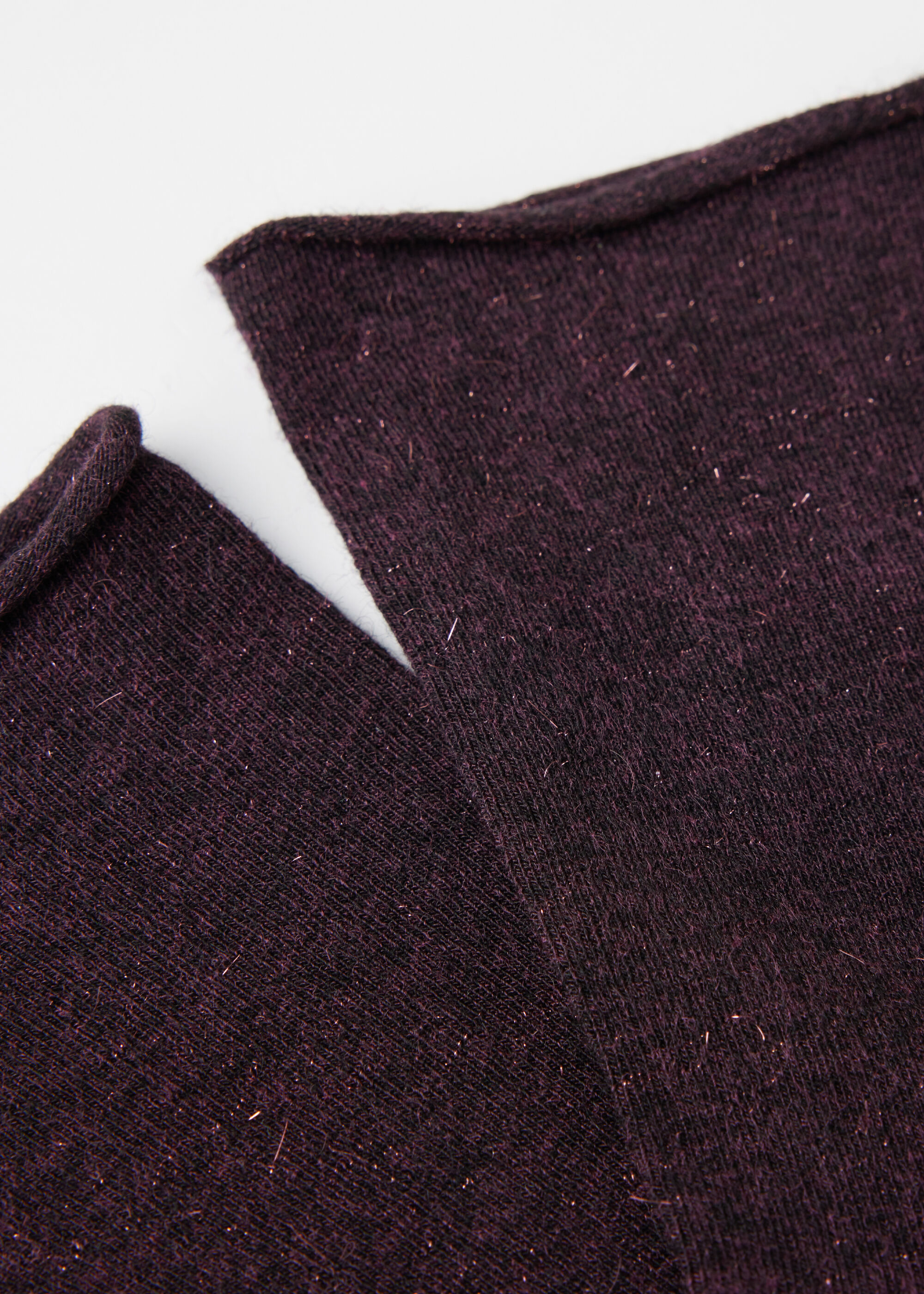 Cashmere Blend Short Socks with Glitter