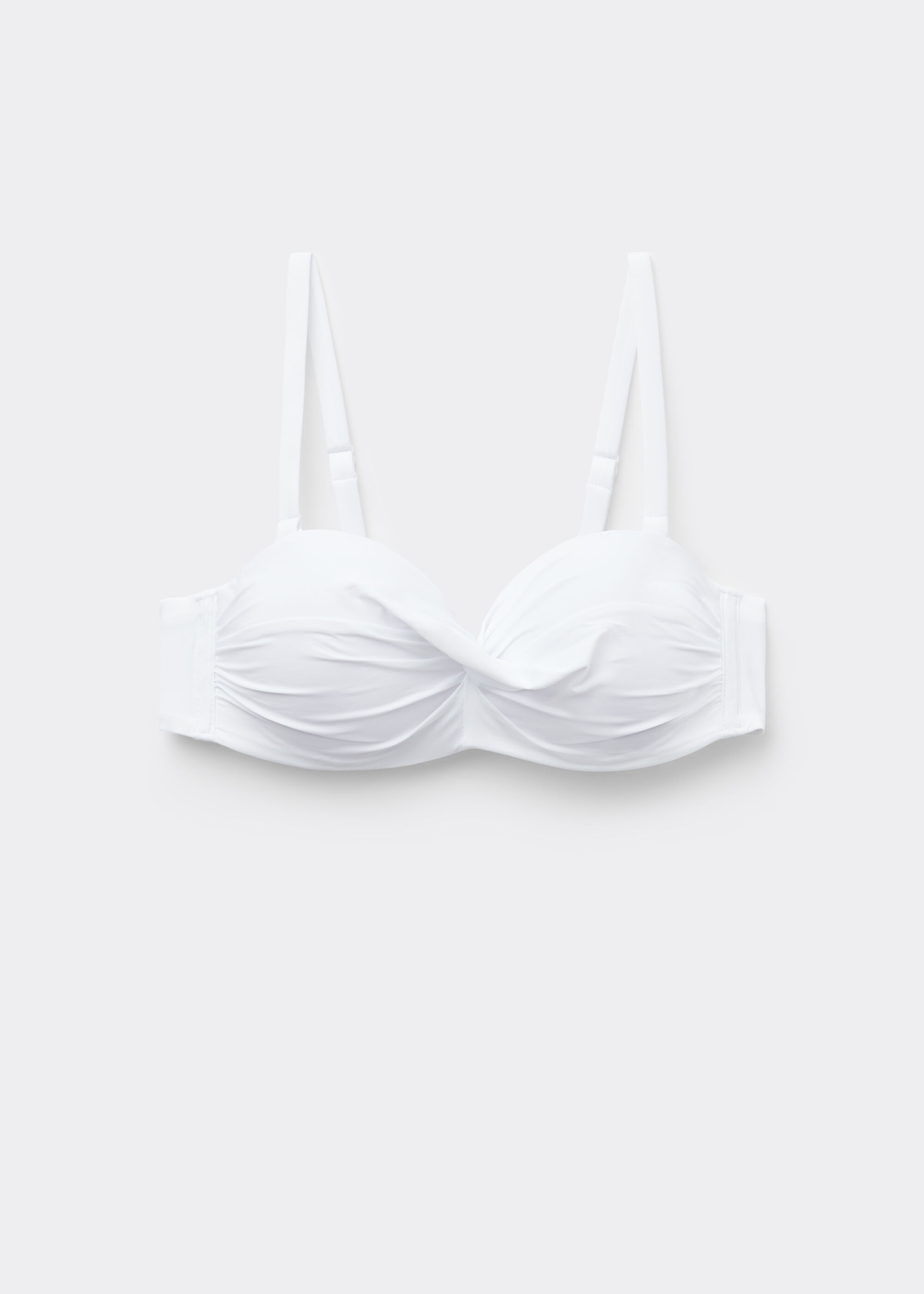 Bikini bandeau croisé à rembourrage léger