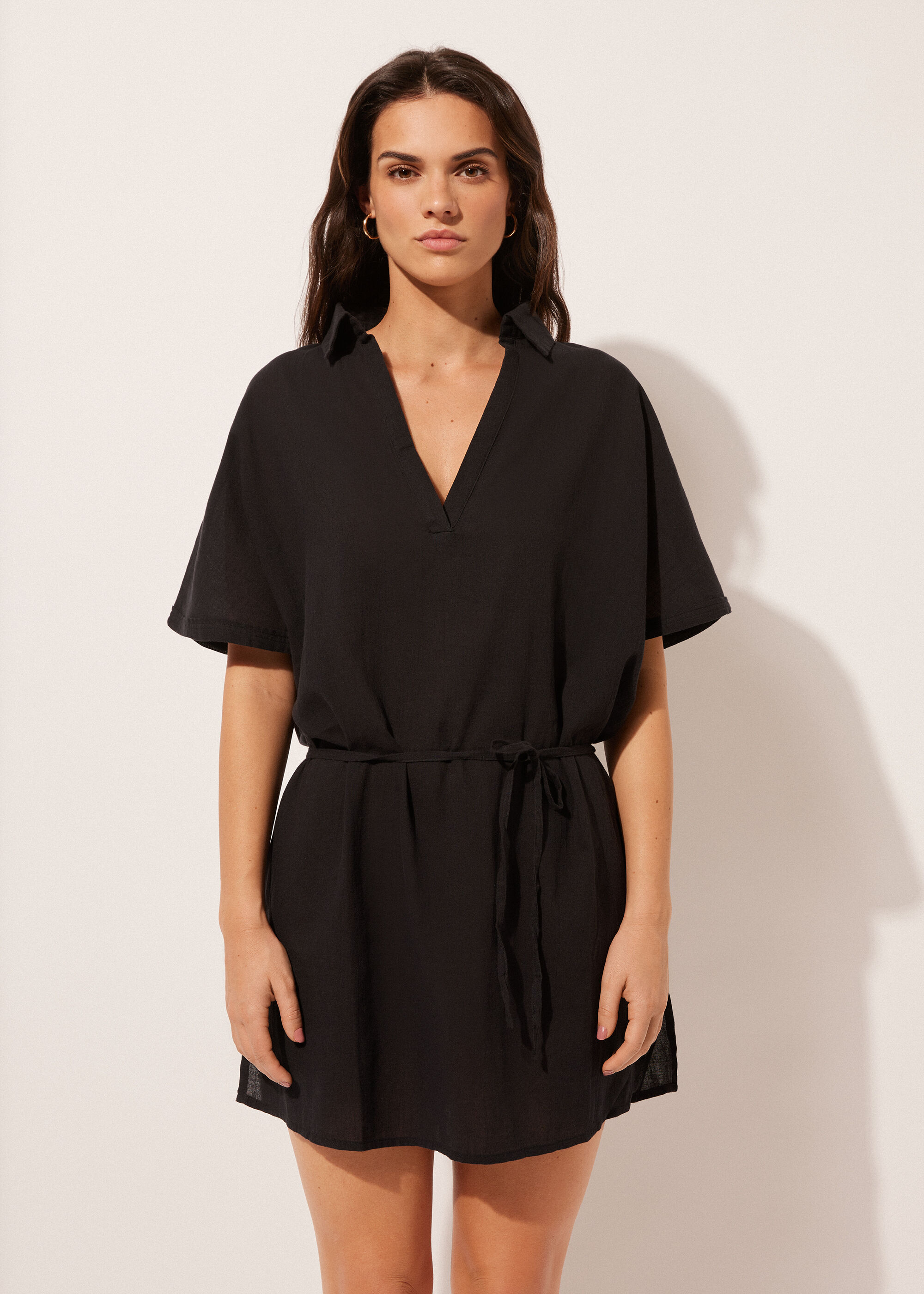 Short Drawstring Caftan